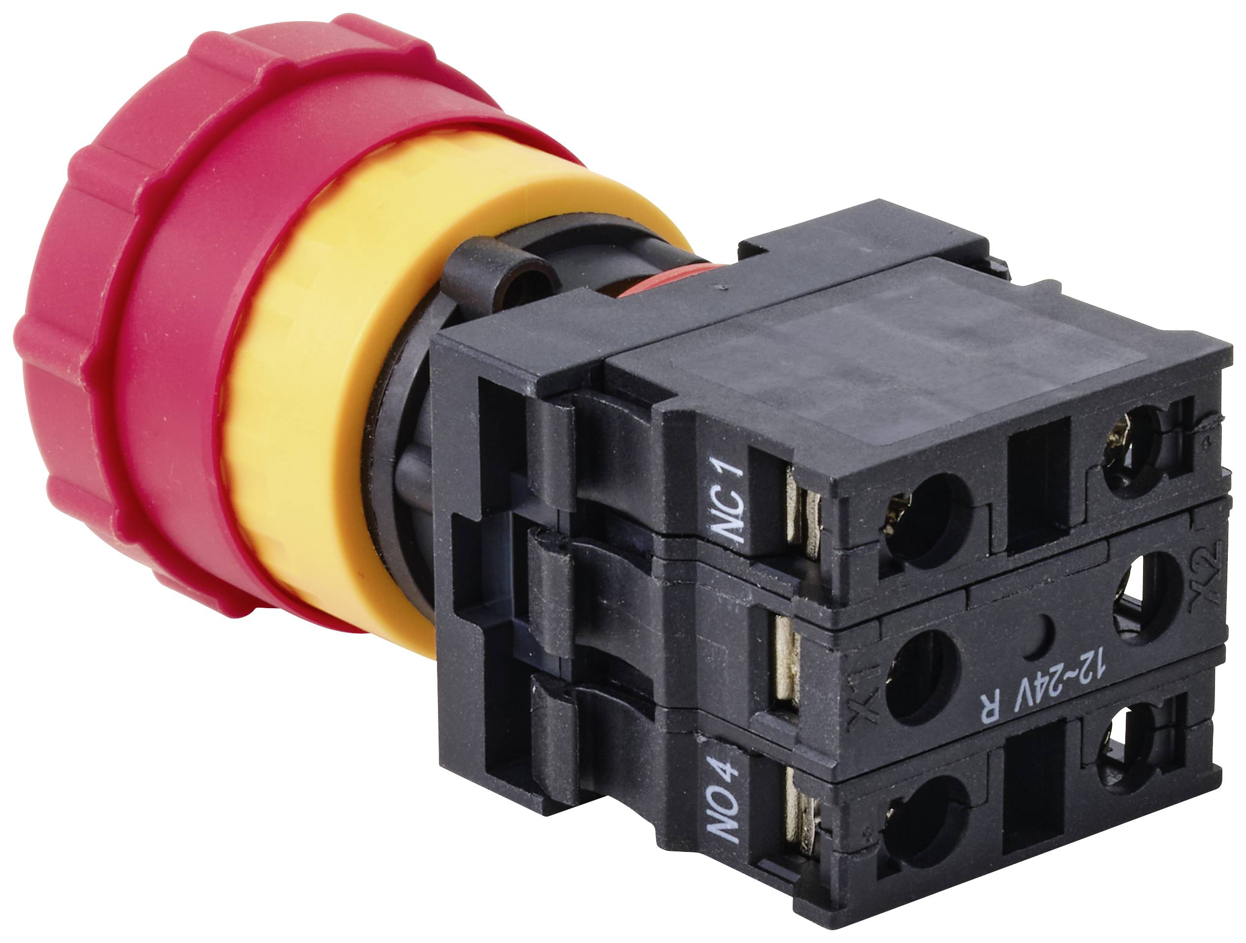 TRU COMPONENTS TC-10091068 ONPOW26-11TSA/R/12V Not-Aus-Schalter 250V 5A Rot IP40 1St.