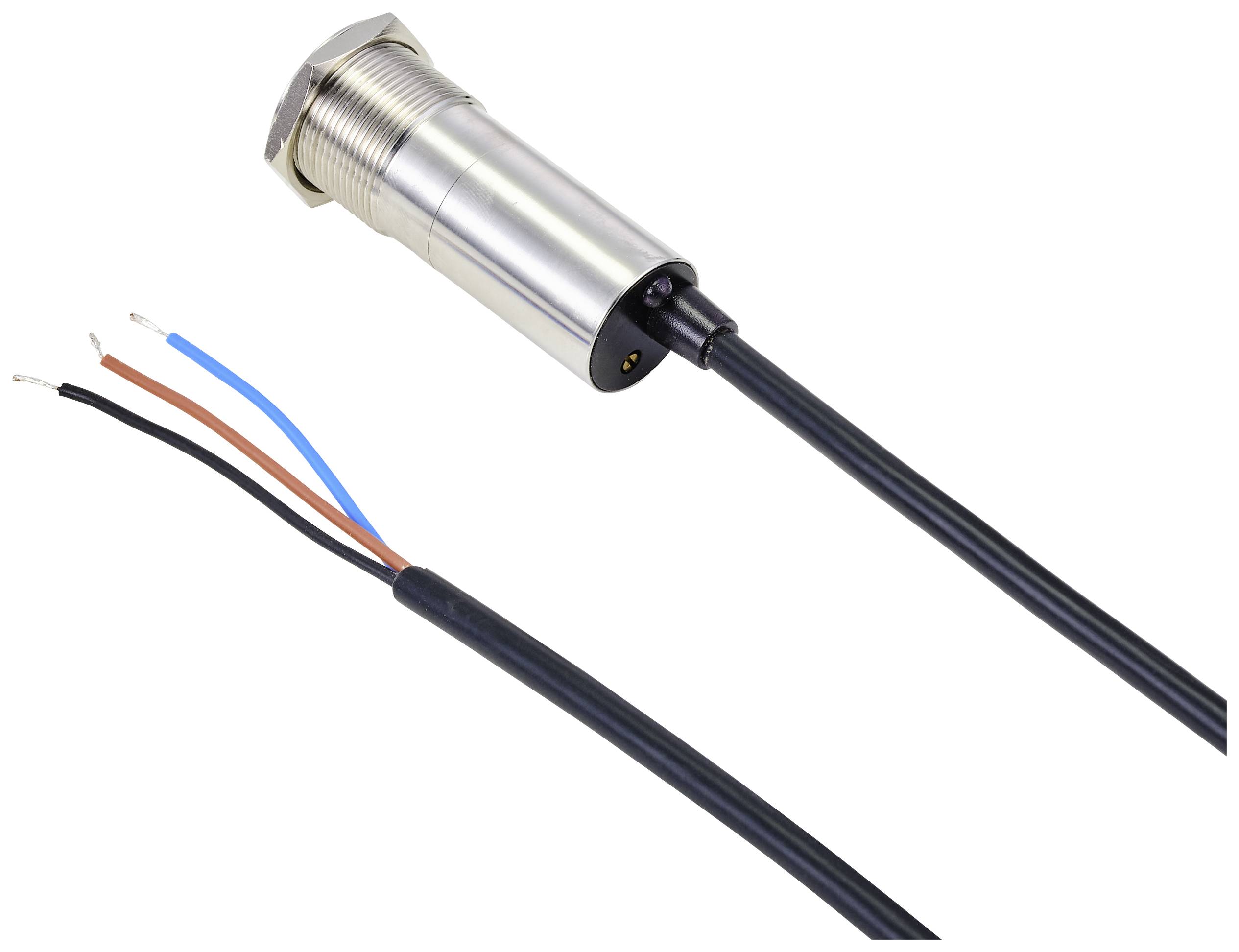 TRU COMPONENTS TC-10091072 ONPOW91-19D10BYSSNR6-24VDC Berührungsloser Schalter 6 V, 24V 300mA 1 x Aus/(Ein) tastend Rot 1St.