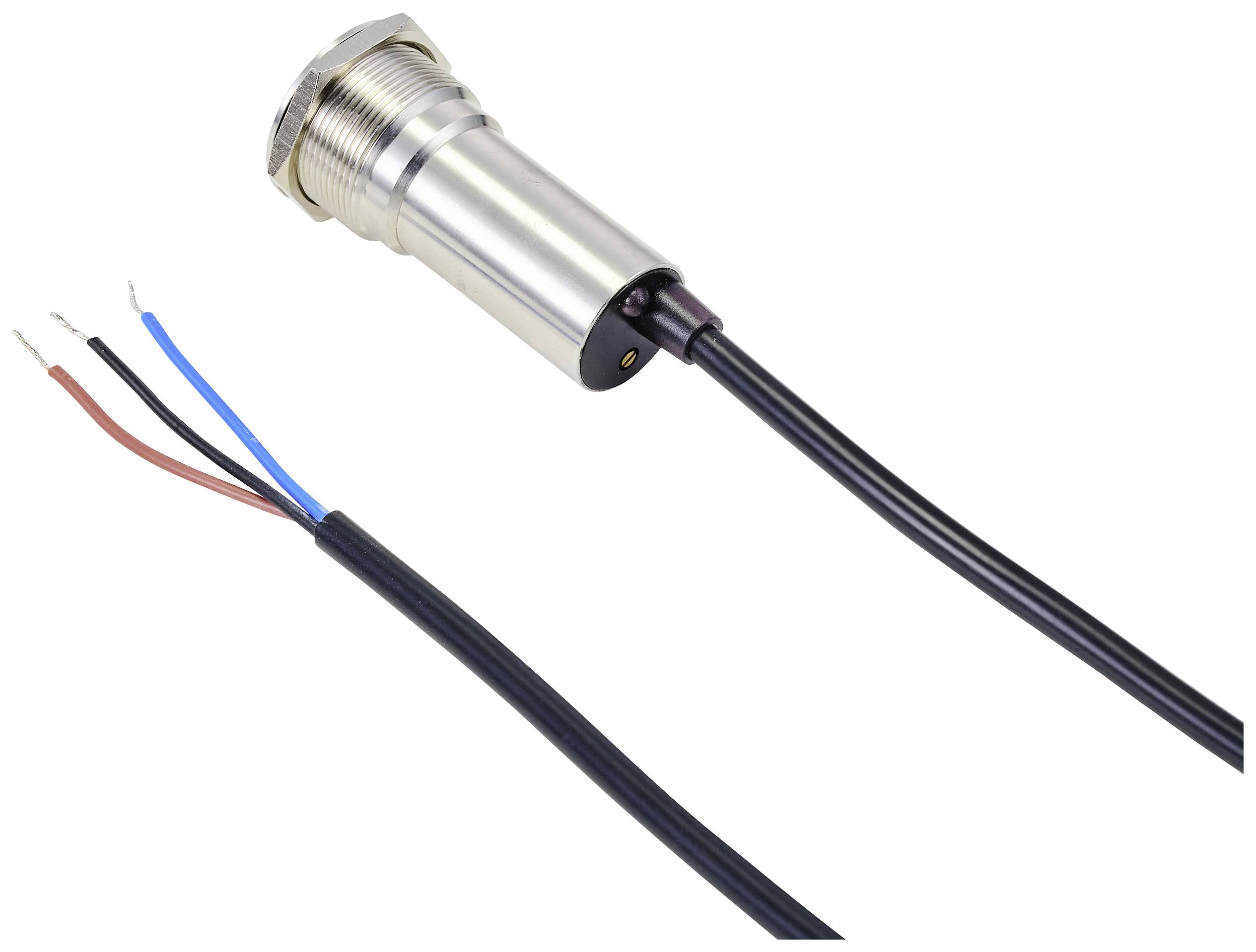 TRU COMPONENTS TC-10091076 ONPOW91-22D10BYSSNR6-24VDC Berührungsloser Schalter 6 V, 24V 300mA 1 x Aus/(Ein) tastend Rot 1St.