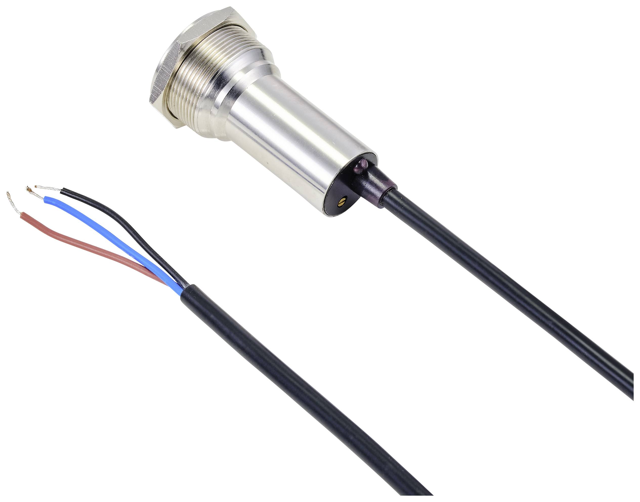 TRU COMPONENTS TC-10091084 ONPOW91-25D10BYSSNR6-24VDC Berührungsloser Schalter 6 V, 24V 300mA 1 x Aus/(Ein) tastend Rot 1St.