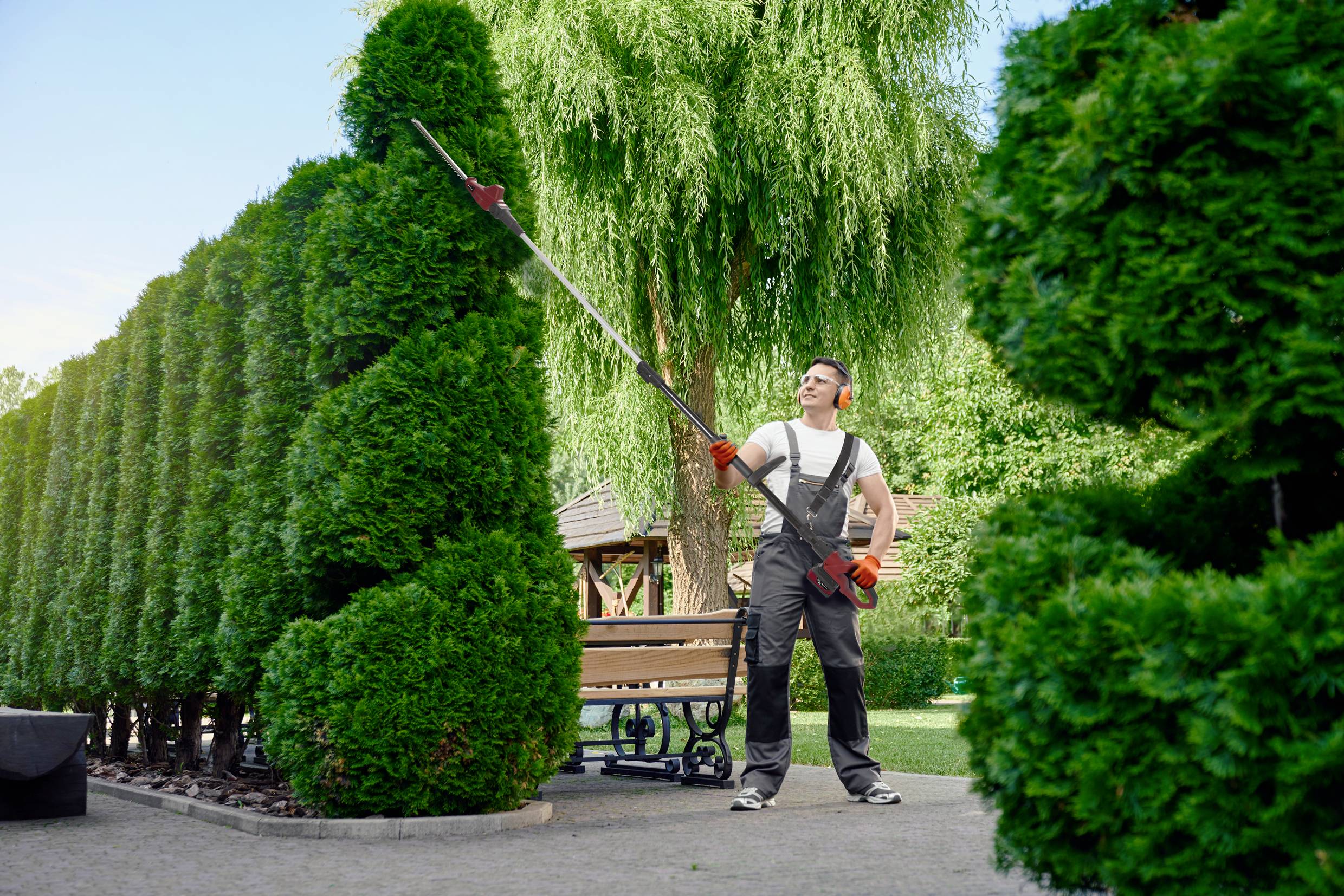 TOOLCRAFT TO-7568328 PSH-L0218-E / TAWB-200 Akku Heckenschere, Hochentaster ohne Akku Li-Ion