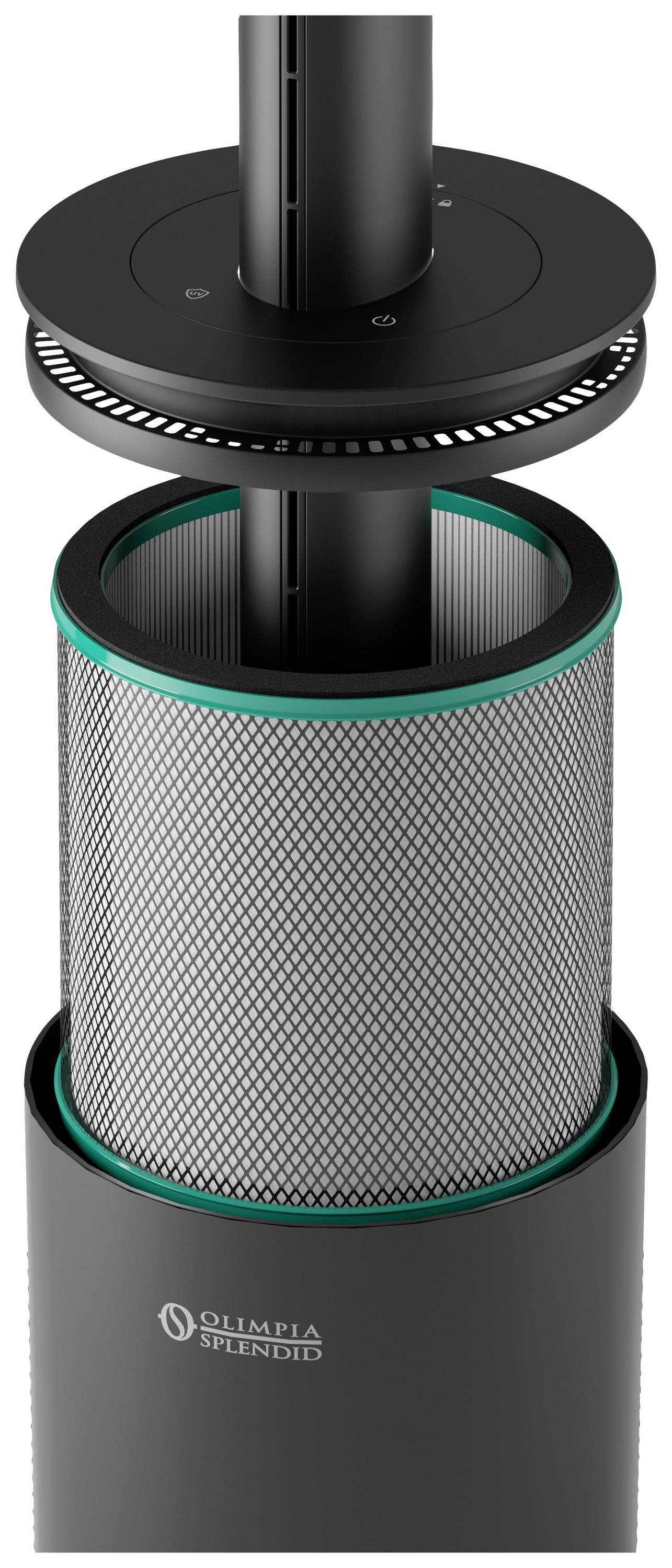 Olimpia Splendid 99276 Vertigo Luftreiniger 20 m² Schwarz