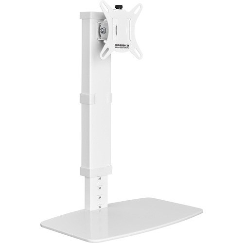 SpeaKa Professional SP-TMS-201 1fach Monitor-Standfuß 43,2 cm (17") - 81,3 cm (32") Weiß Höhenvers
