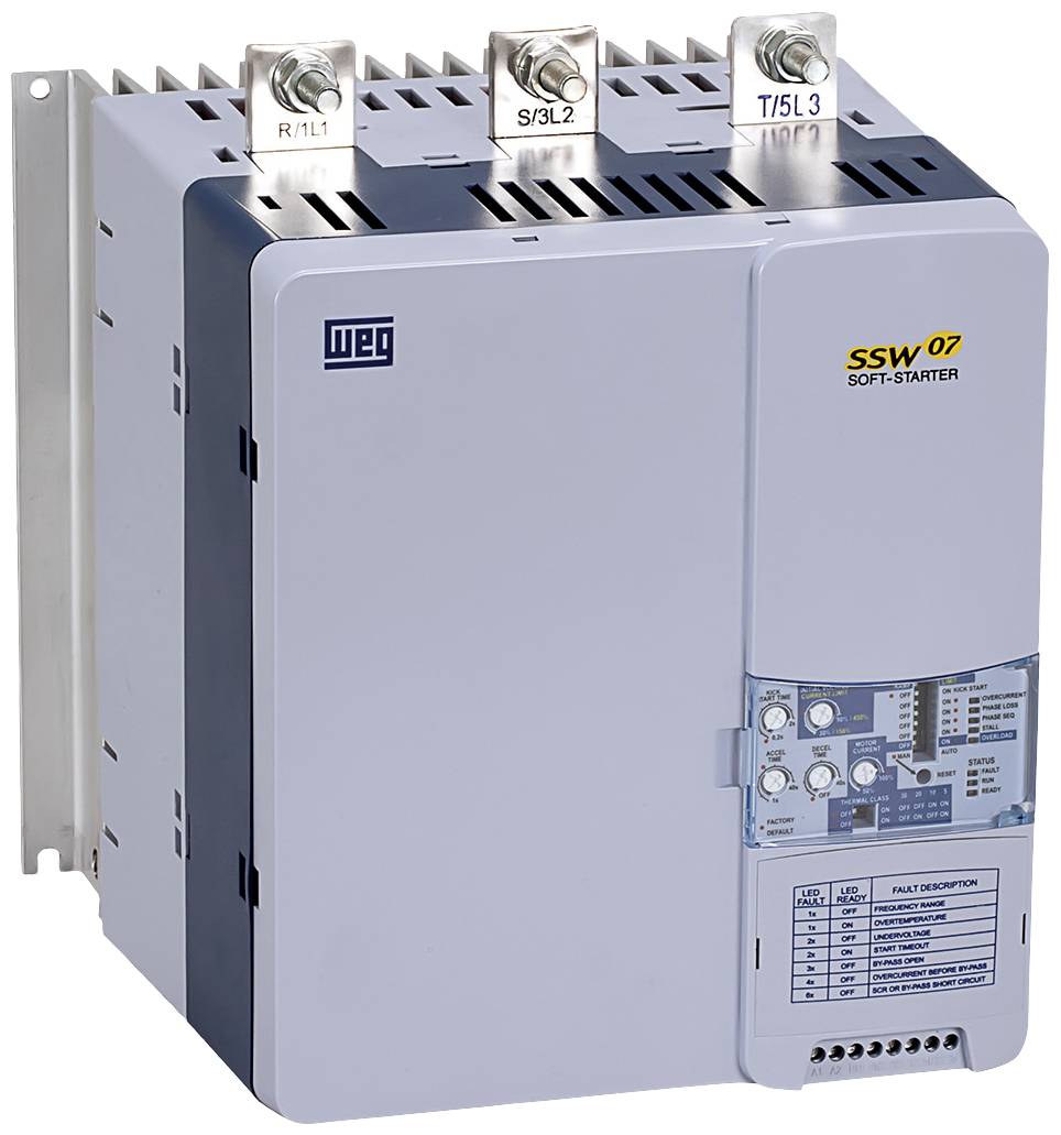 WEG SSW07 0200 T5 SZ 10233131 Sanftstarter Motorleistung bei 400V 110kW Motorleistung bei 230V 55kW 230 V/AC, 575 V/AC Nennstrom