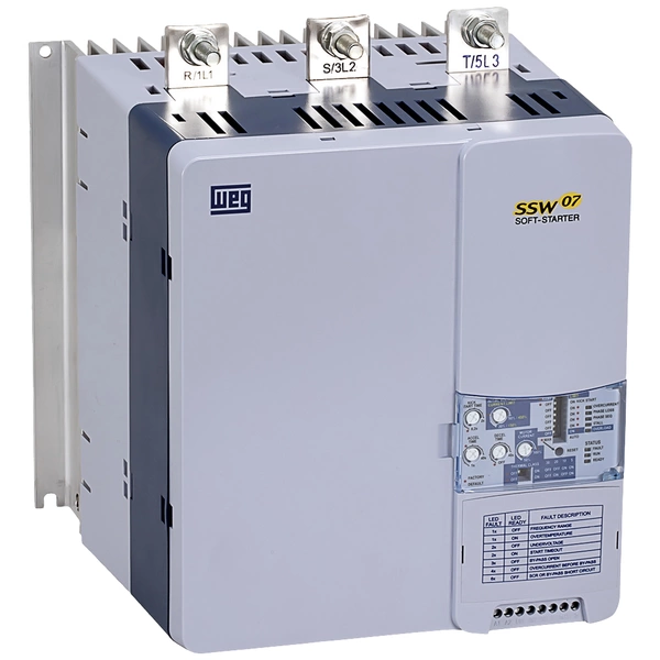 WEG SSW07 0200 T5 SZ 10233131 Sanftstarter Motorleistung bei 400V 110kW Motorleistung bei 230V 55kW 230 V/AC, 575 V/AC Nennstrom WEG SSW07 0200 T5 SZ 10233131 Sanftstarter Motorleistung bei 400V 110kW Motorleistung bei 230V 55kW 230 V/AC, 575 V/AC Nennstrom