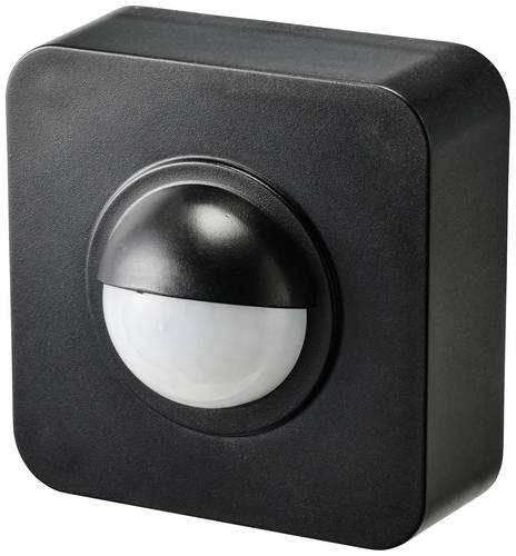 Sygonix SY-5046552 Surface-mount PIR motion detector 120° Black IP65