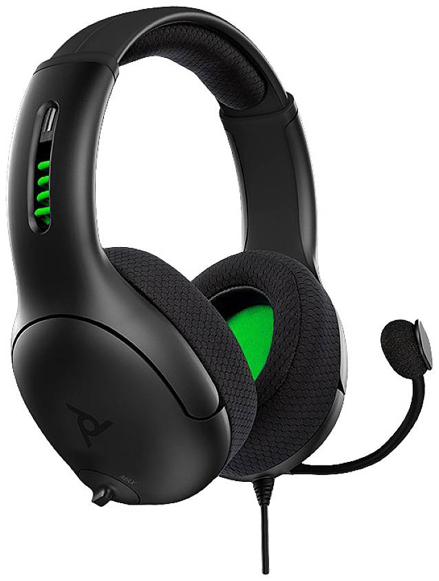 PDP 048-124-EU-BK Gaming Over Ear Headset kabelgebunden Stereo Schwarz Mikrofon-Rauschunterdrückung, Noise Cancelling Mikrofon-Stummschaltung