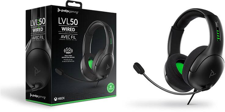 PDP 048-124-EU-BK Gaming Over Ear Headset kabelgebunden Stereo Schwarz Mikrofon-Rauschunterdrückung, Noise Cancelling Mikrofon-Stummschaltung