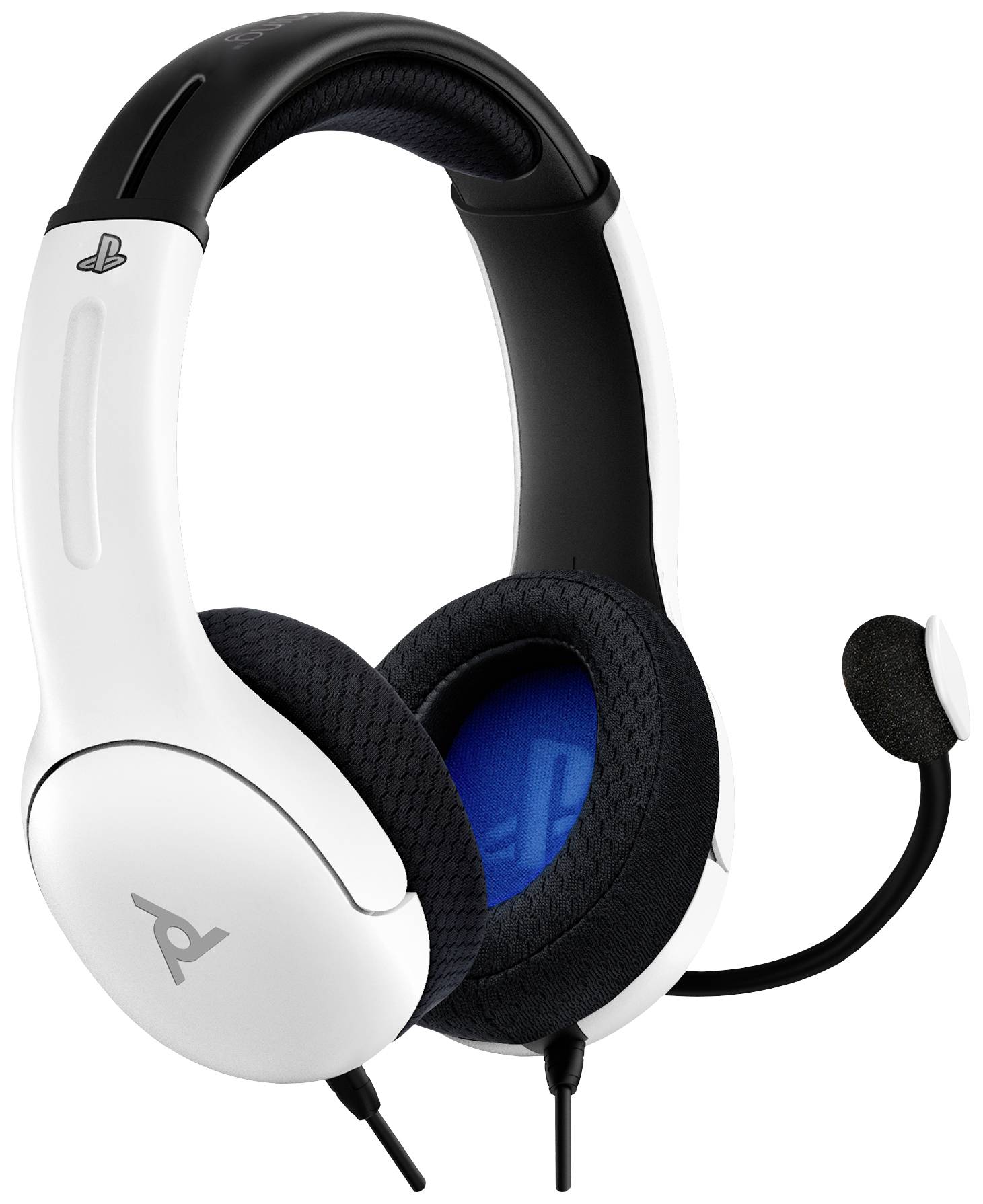PDP 051-108-EU-WH Over Ear Headset kabelgebunden Stereo Weiß Mikrofon-Rauschunterdrückung, Noise Cancelling Mikrofon-Stummschaltung Gaming