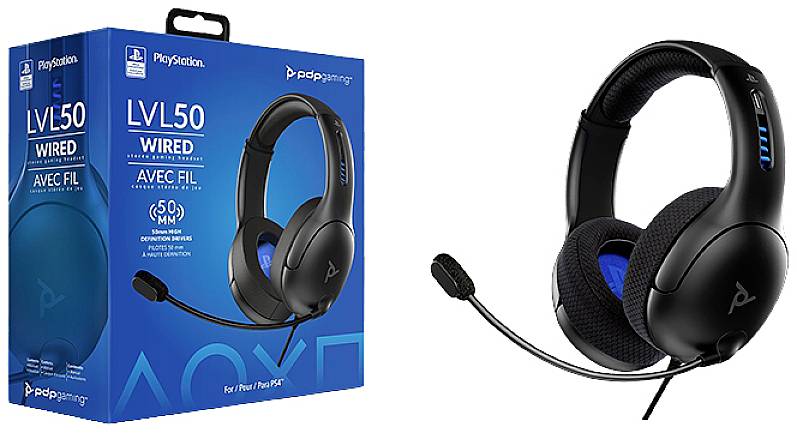 PDP 051-099-EU-BK Over Ear Headset kabelgebunden Stereo Schwarz Mikrofon-Rauschunterdrückung, Noise Cancelling Mikrofon-Stummschaltung Gaming