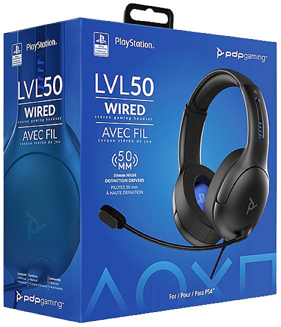 PDP 051-099-EU-BK Gaming Over Ear Headset kabelgebunden Stereo Schwarz Mikrofon-Rauschunterdrückung, Noise Cancelling Mikrofon-Stummschaltung