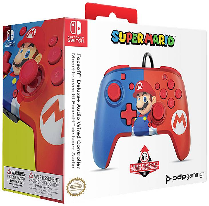 PDP 500-134-EU-C1MR-1 Controller Nintendo Switch Blau, Rot