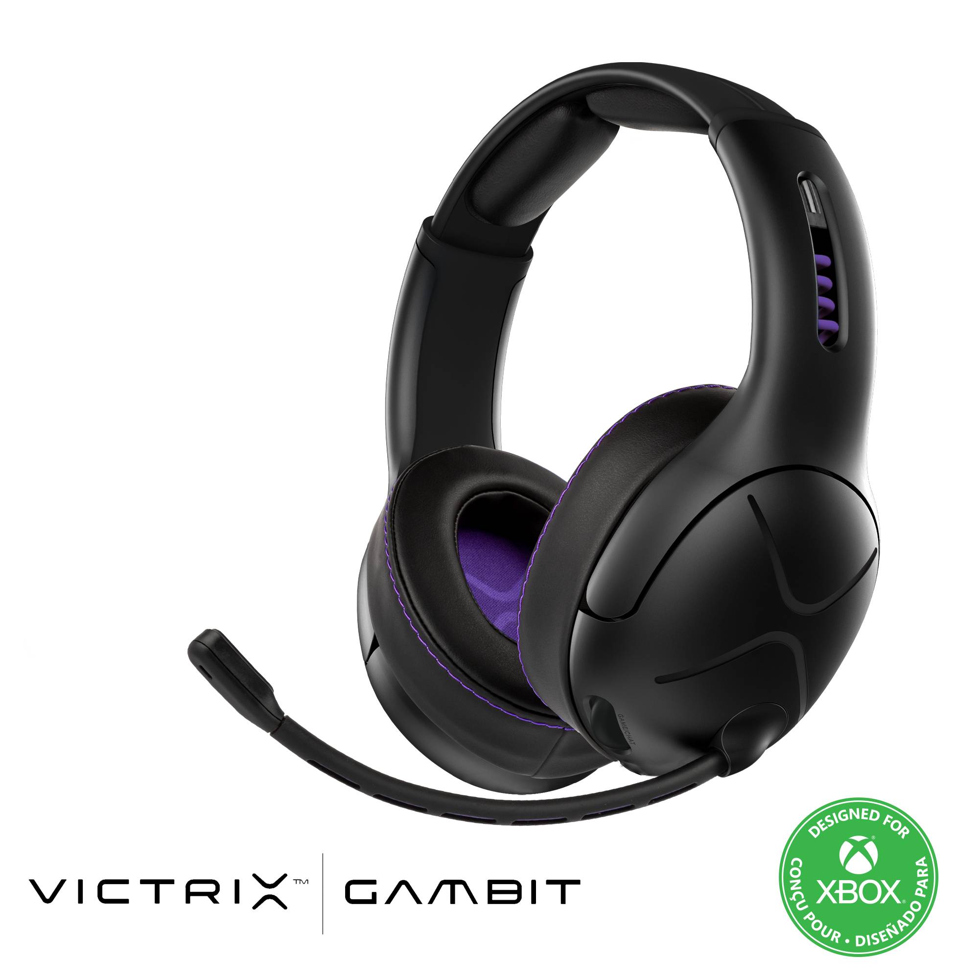 PDP 049-003-EU Over Ear Headset Bluetooth® Stereo Schwarz, Lila Mikrofon-Rauschunterdrückung Lautstärkeregelung, Mikrofon-Stummschaltung Gaming