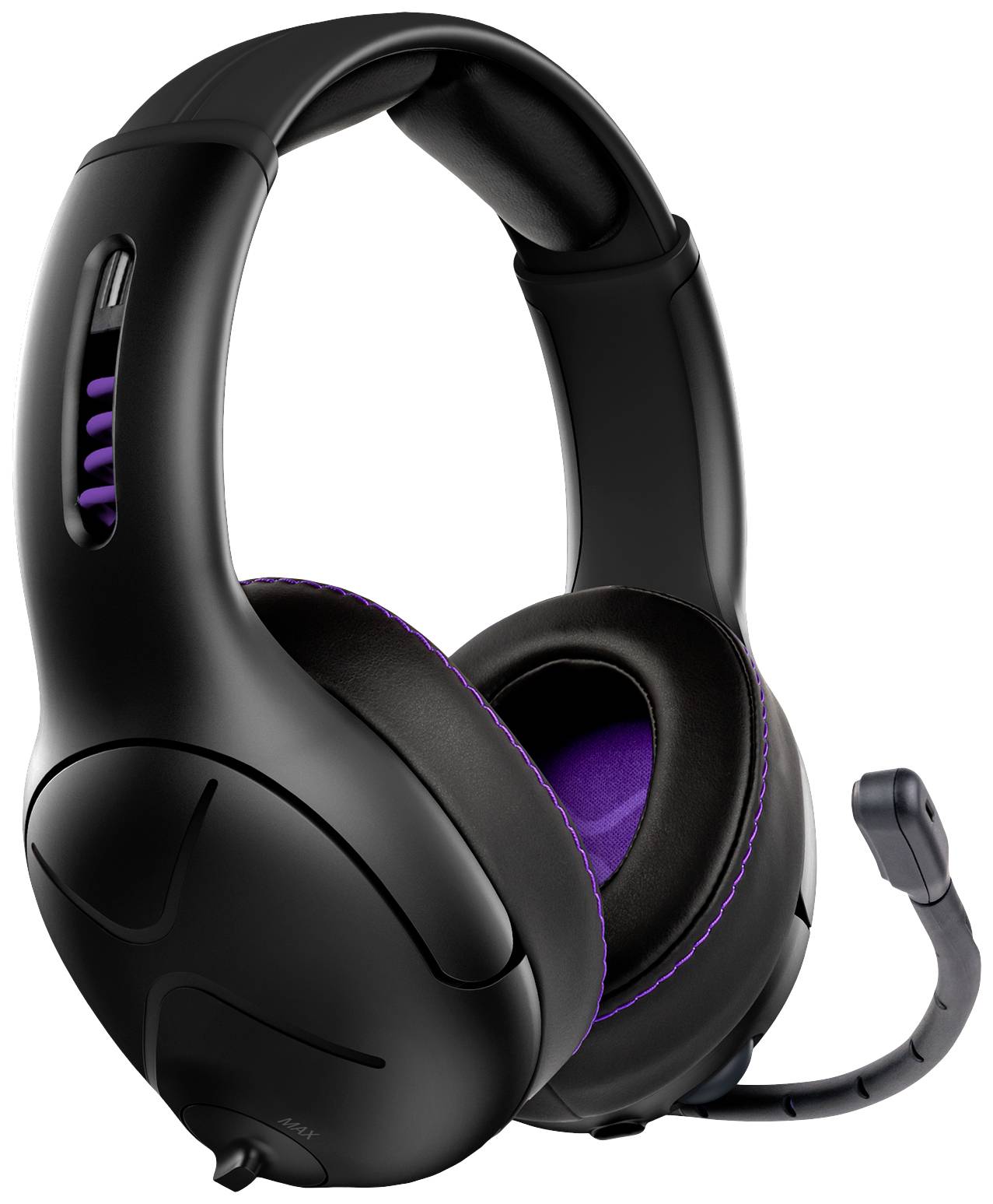 PDP 049-003-EU Gaming Over Ear Headset Bluetooth® Stereo Schwarz, Lila Mikrofon-Rauschunterdrückung Lautstärkeregelung, Mikrofon-Stummschaltung
