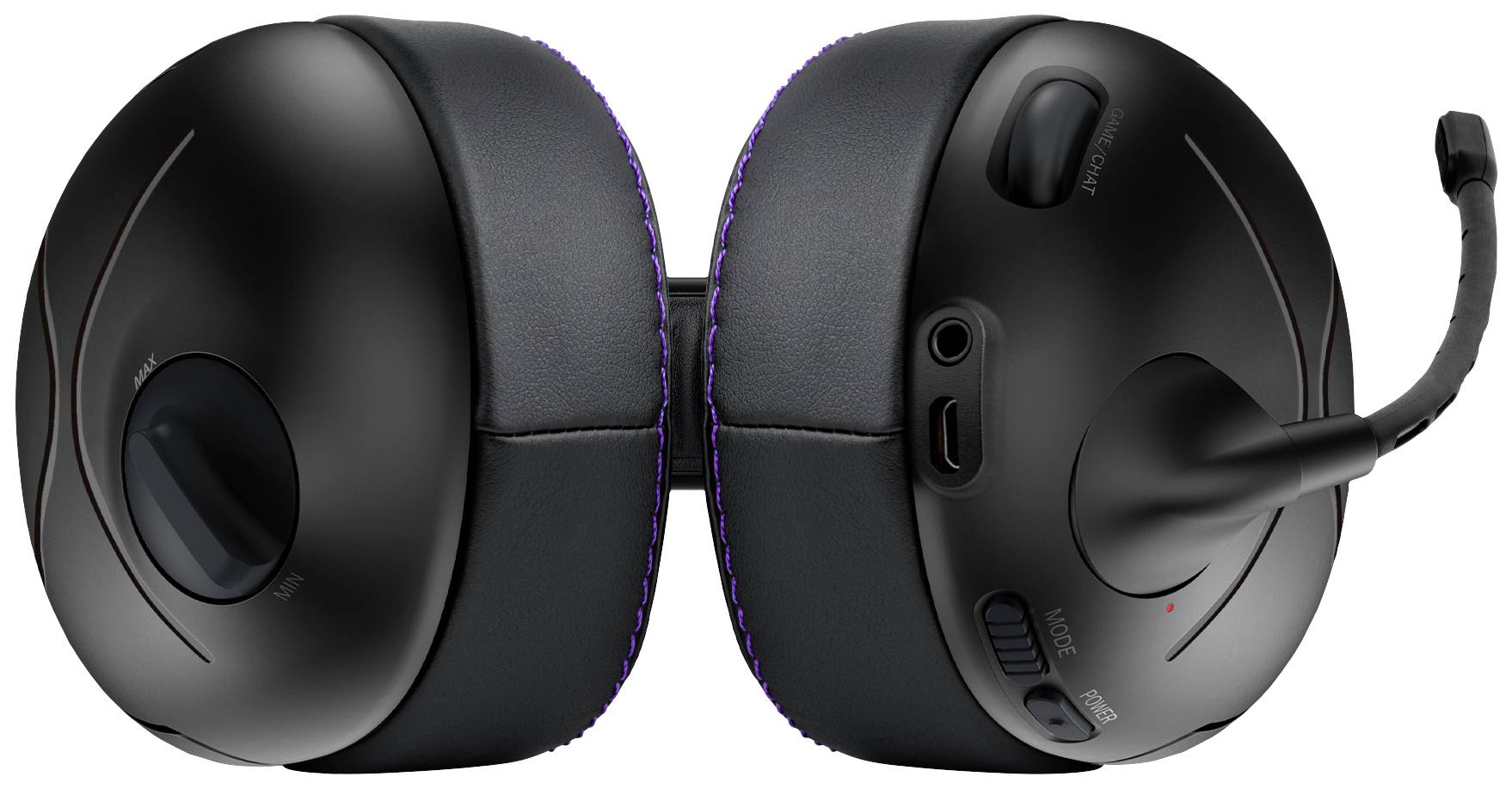 PDP 049-003-EU Gaming Over Ear Headset Bluetooth® Stereo Schwarz, Lila Mikrofon-Rauschunterdrückung Lautstärkeregelung, Mikrofon-Stummschaltung