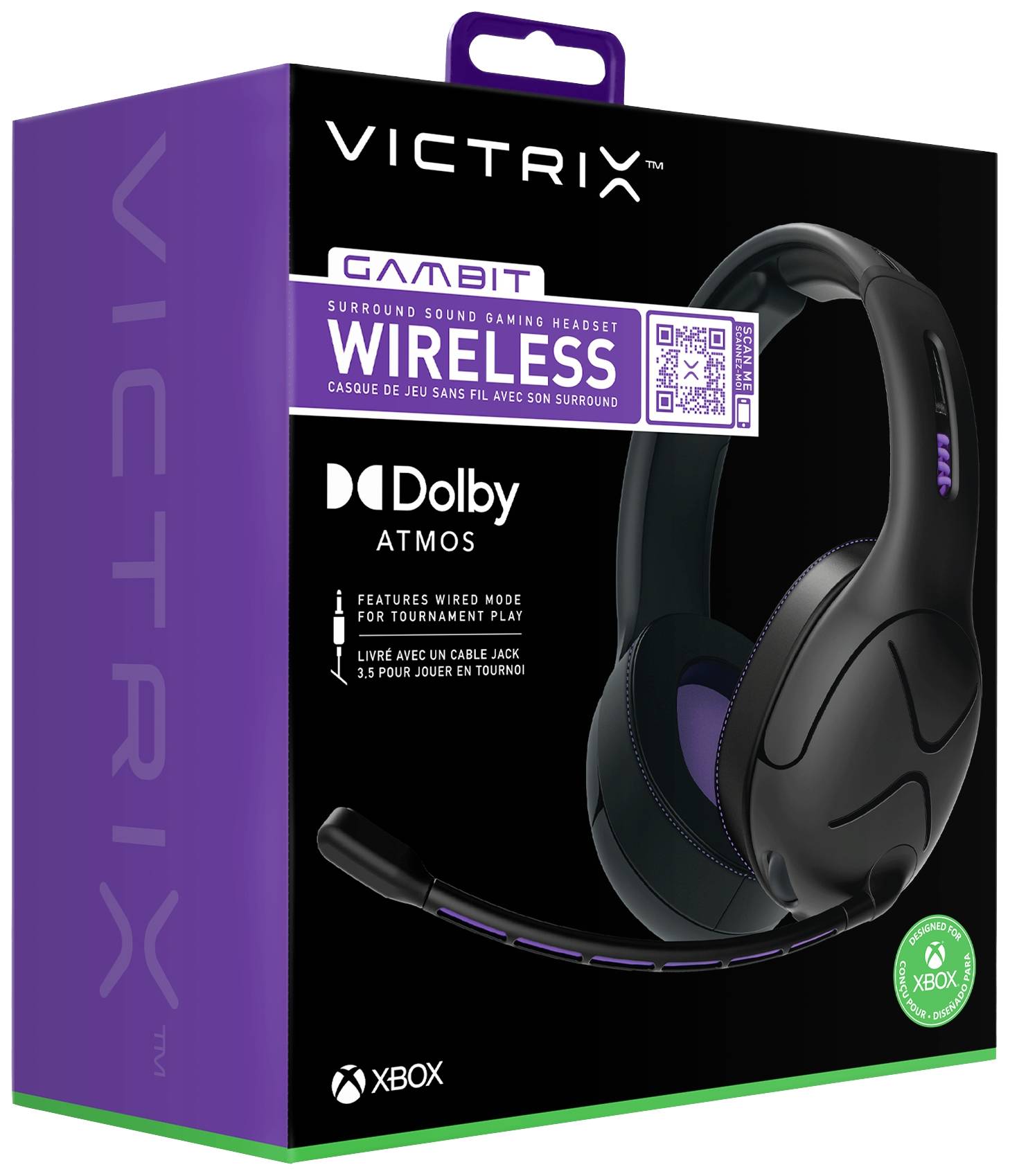 PDP 049-003-EU Over Ear Headset Bluetooth® Stereo Schwarz, Lila Mikrofon-Rauschunterdrückung Lautstärkeregelung, Mikrofon-Stummschaltung Gaming