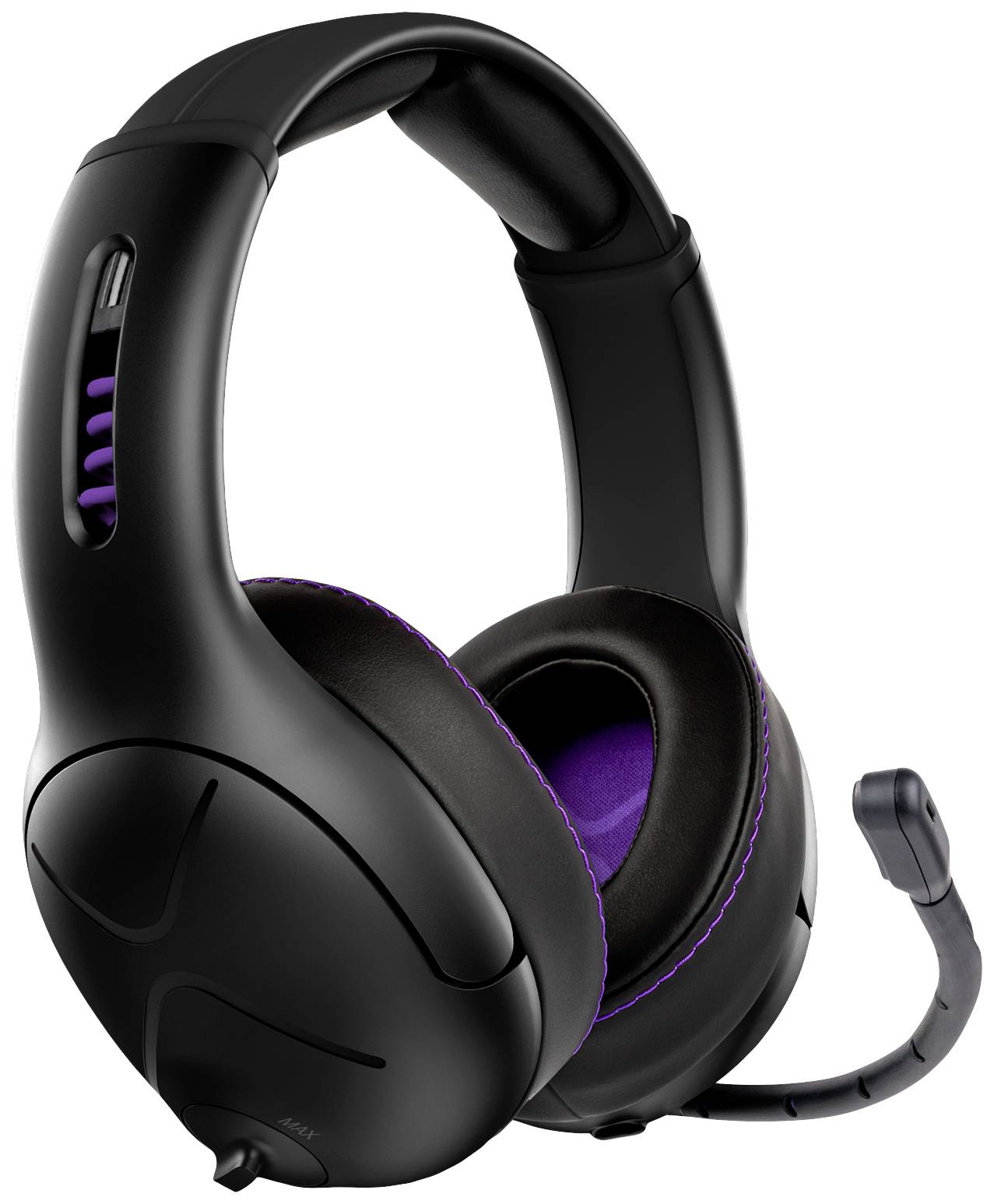 PDP 052-003-EU Gaming Over Ear Headset Bluetooth® Stereo Schwarz, Lila Mikrofon-Rauschunterdrückung Lautstärkeregelung, Mikrofon-Stummschaltung