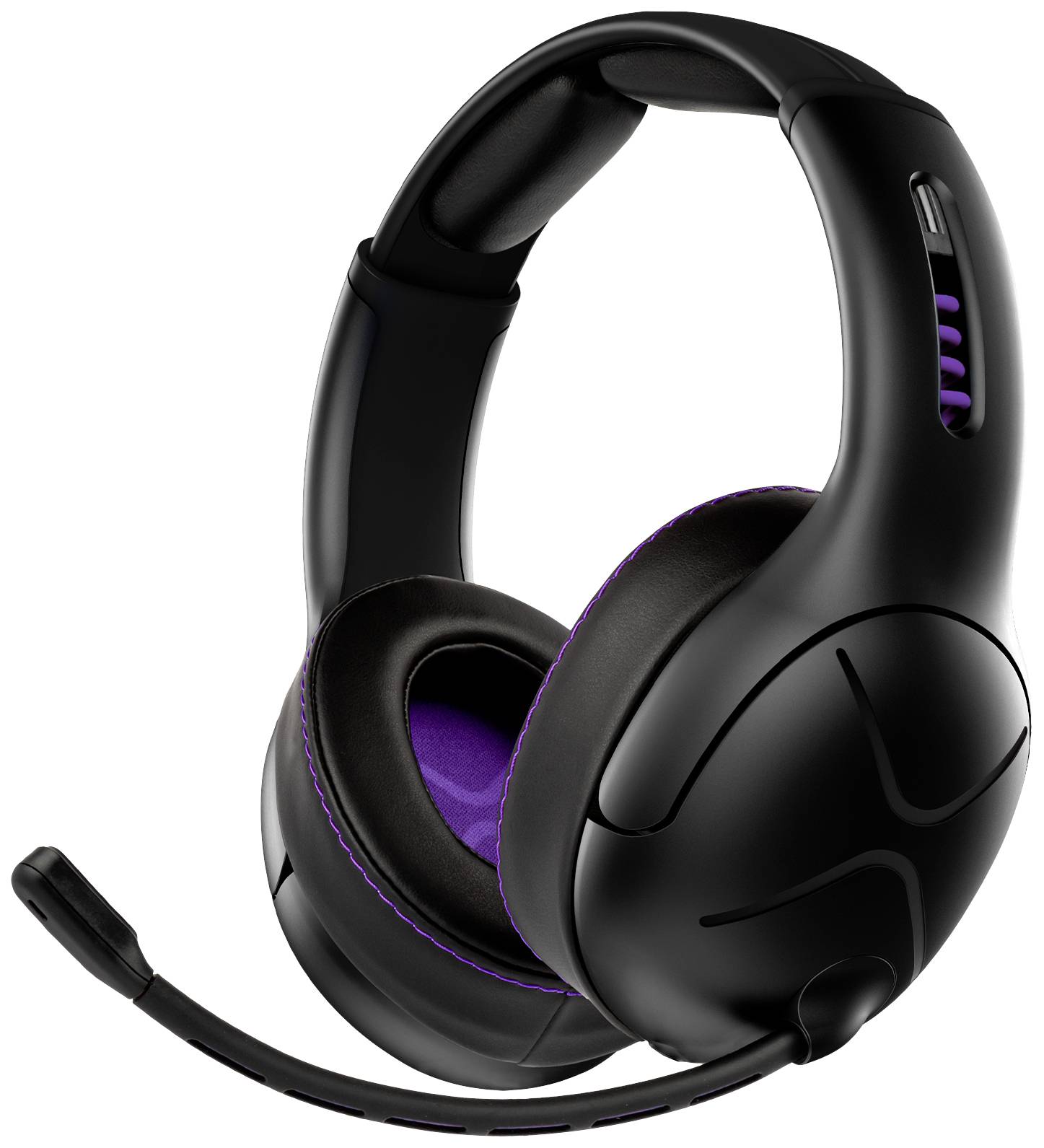 PDP 052-003-EU Gaming Over Ear Headset Bluetooth® Stereo Schwarz, Lila Mikrofon-Rauschunterdrückung Lautstärkeregelung, Mikrofon-Stummschaltung