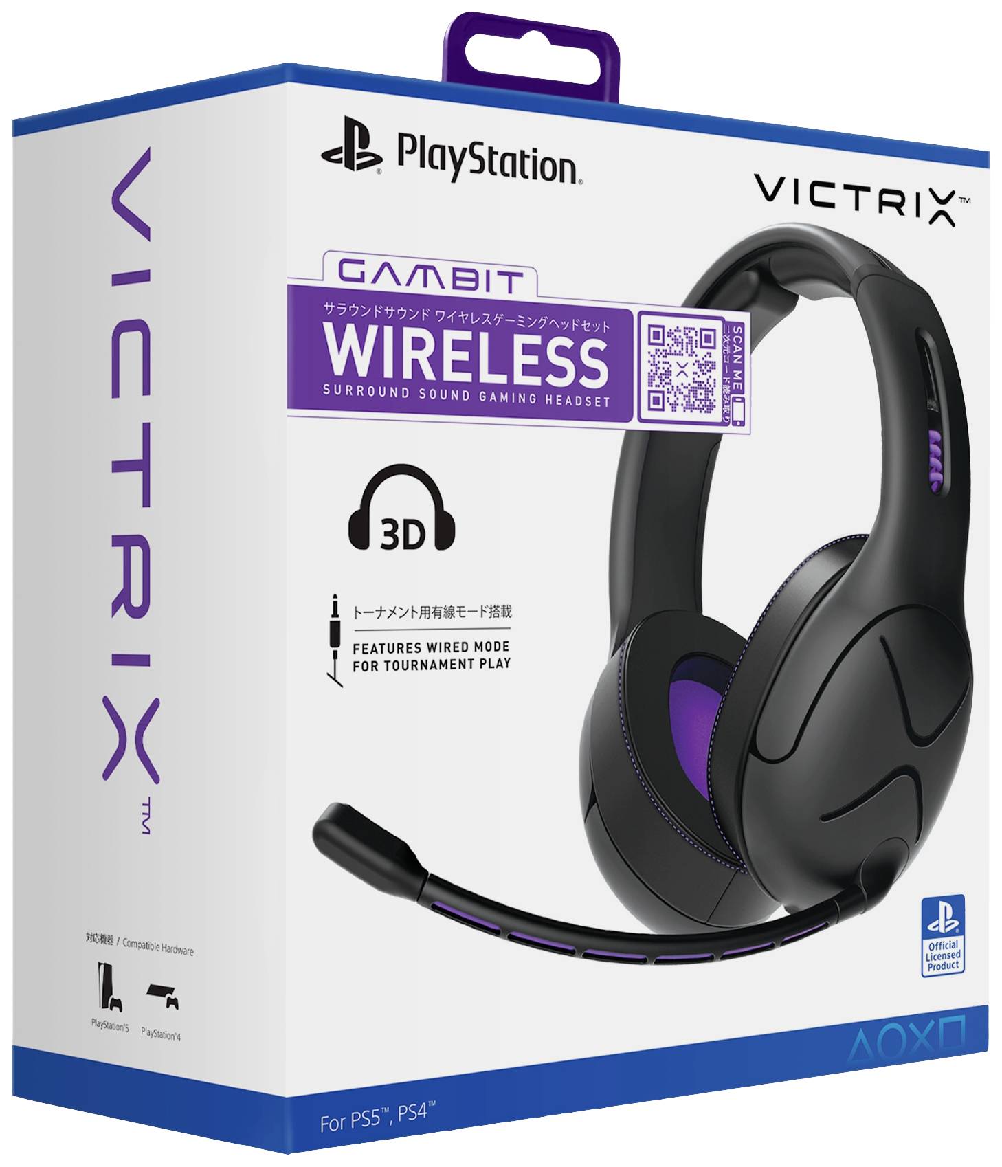 PDP 052-003-EU Gaming Over Ear Headset Bluetooth® Stereo Schwarz, Lila Mikrofon-Rauschunterdrückung Lautstärkeregelung, Mikrofon-Stummschaltung