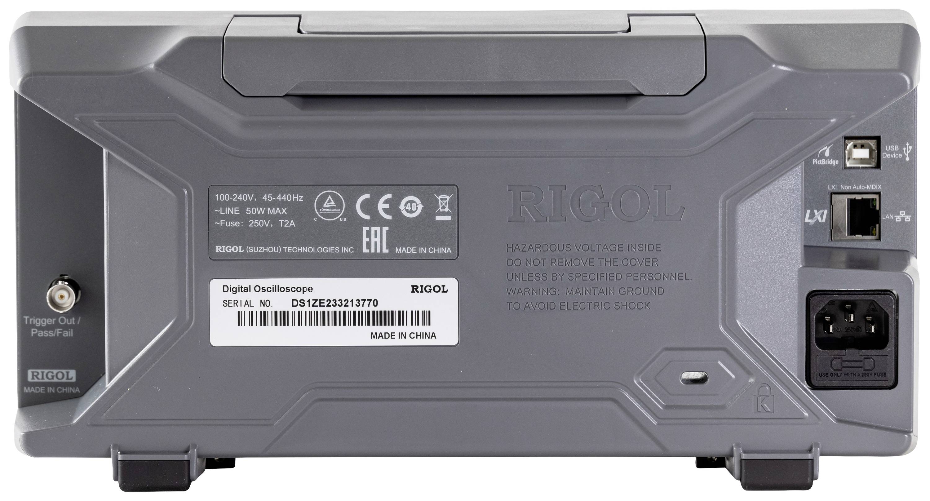 Rigol DS1102Z-E Digital-Oszilloskop 100MHz 2-Kanal 1 GSa/s 24 Mpts 8 Bit Digital-Speicher (DSO) 1St.