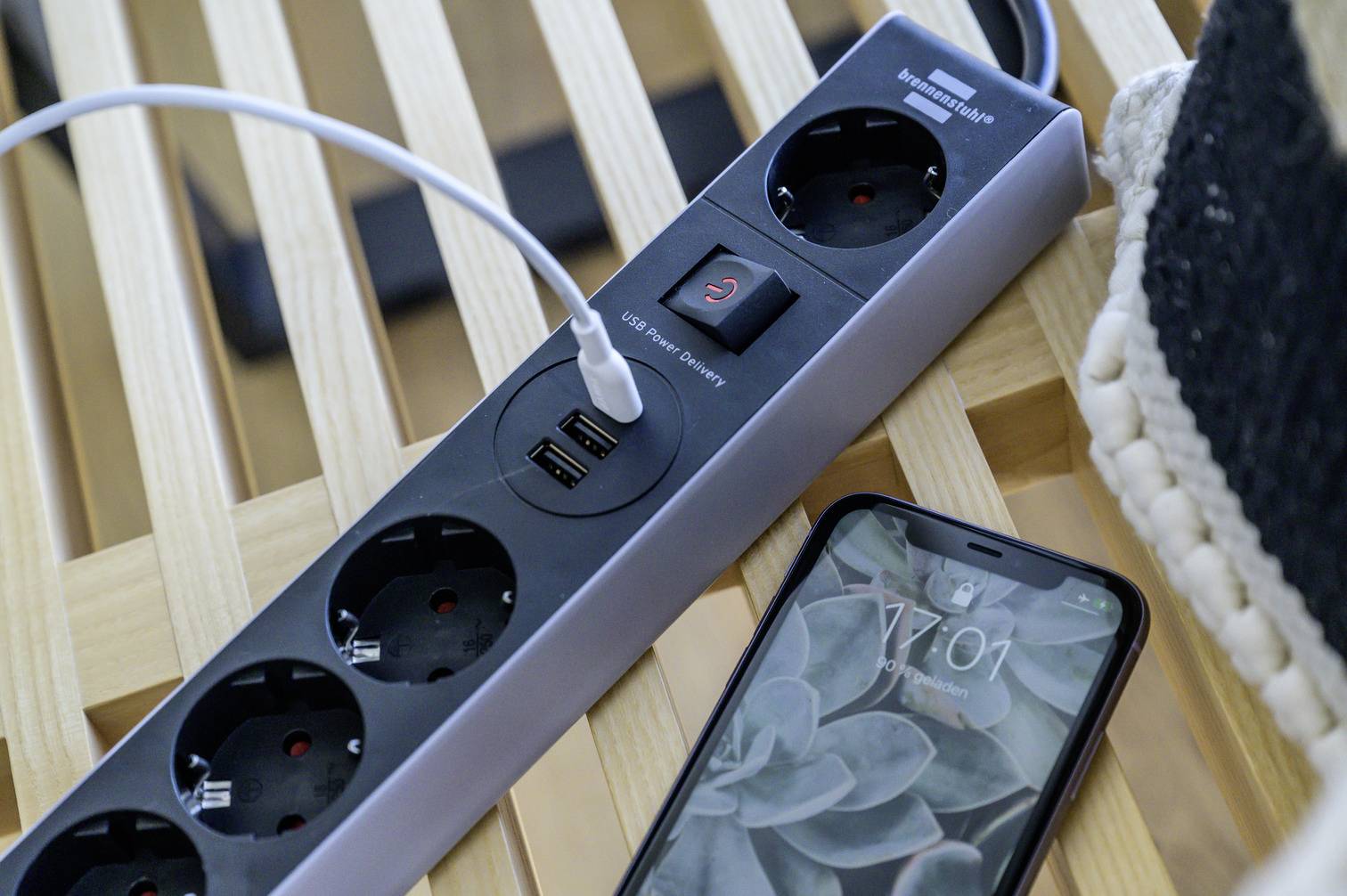 Brennenstuhl 1159780615 Steckdosenleiste mit Schalter 4fach Schwarz-Grau 1 St.