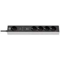 Brennenstuhl 1159780615 Steckdosenleiste mit Schalter 4fach Schwarz-Grau 1St. Brennenstuhl 1159780615 Steckdosenleiste mit Schalter 4fach Schwarz-Grau 1St.