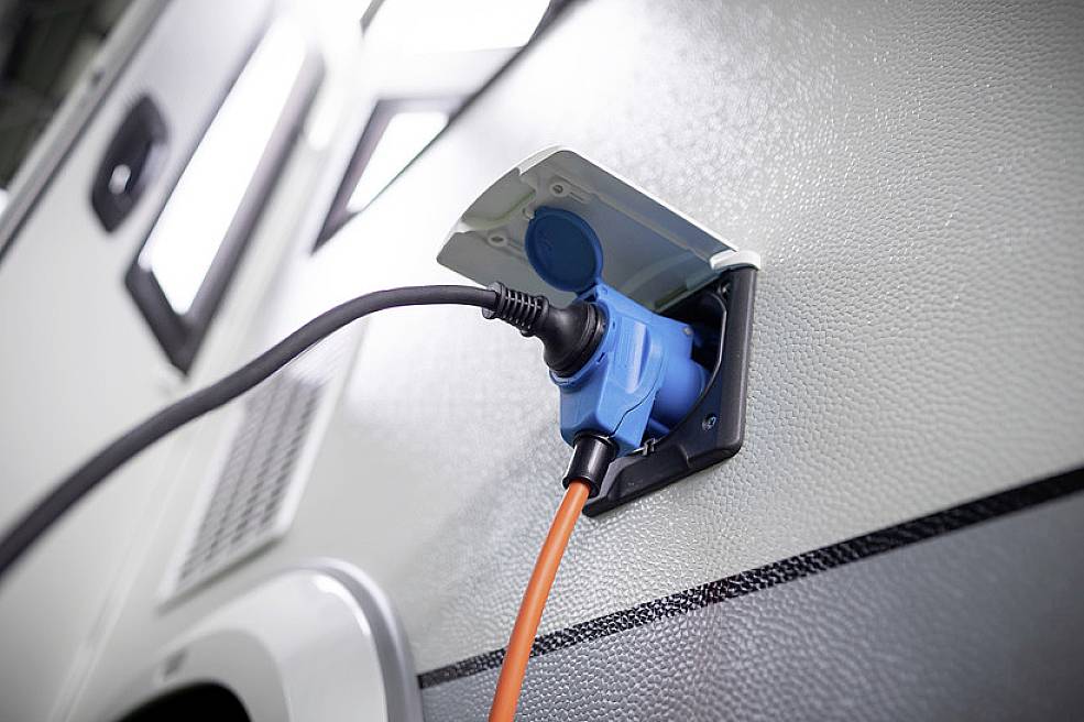 Brennenstuhl 1167650503 Strom Verlängerungskabel Orange, Blau 3m