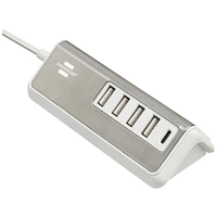 Brennenstuhl USB Ladegerät 20W 4x USB-A, 1x USB-C® USB PD Silber, Weiß Innenbereich Brennenstuhl USB Ladegerät 20W 4x USB-A, 1x USB-C® USB PD Silber, Weiß Innenbereich