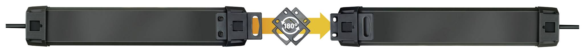 Brennenstuhl 1951560103 Steckdosenleiste mit Schalter 6fach Schwarz/Weiß 1 St.