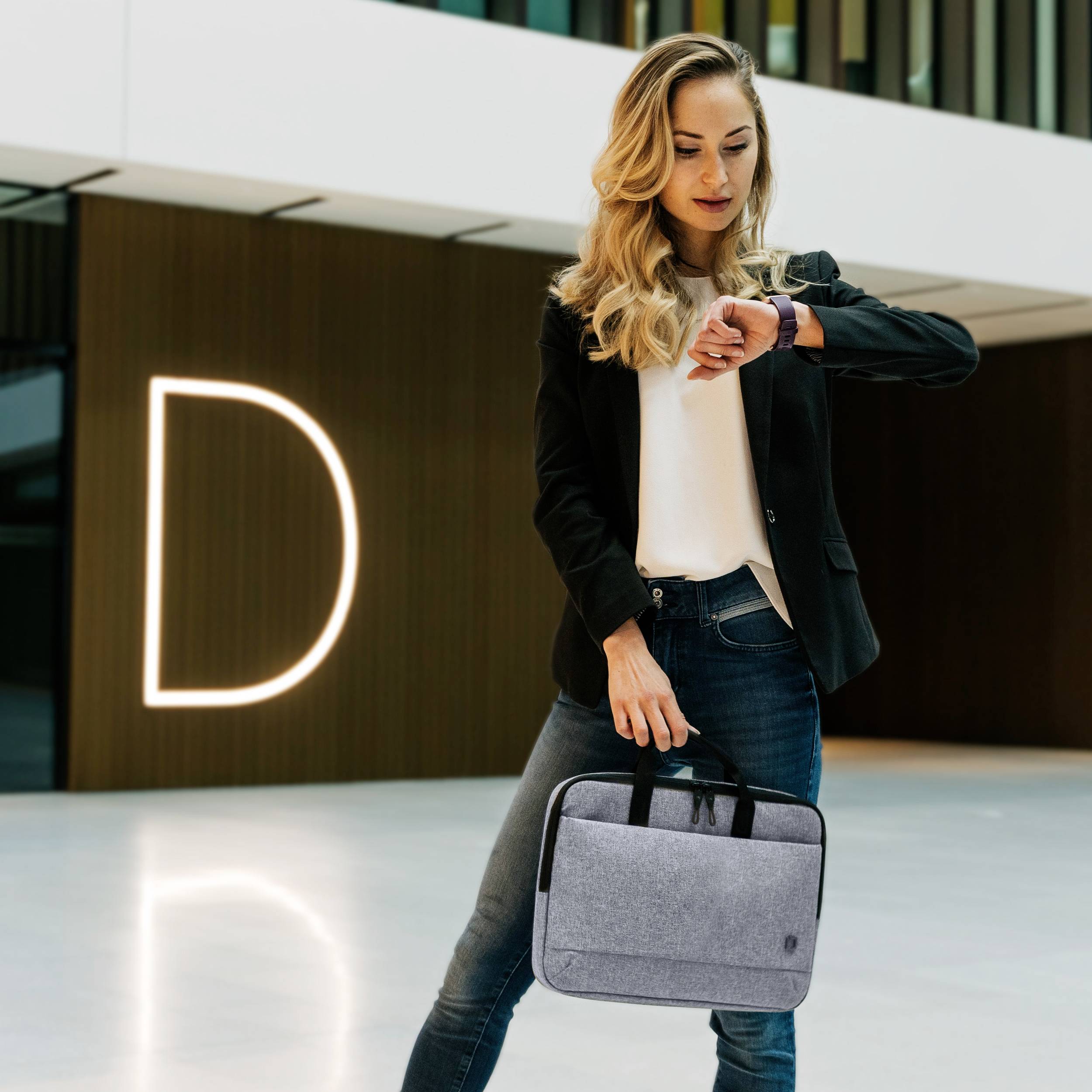 Dicota Notebook Tasche Slim Eco MOTION Passend für maximal: 29,5 cm (11,6") Denim, Blue