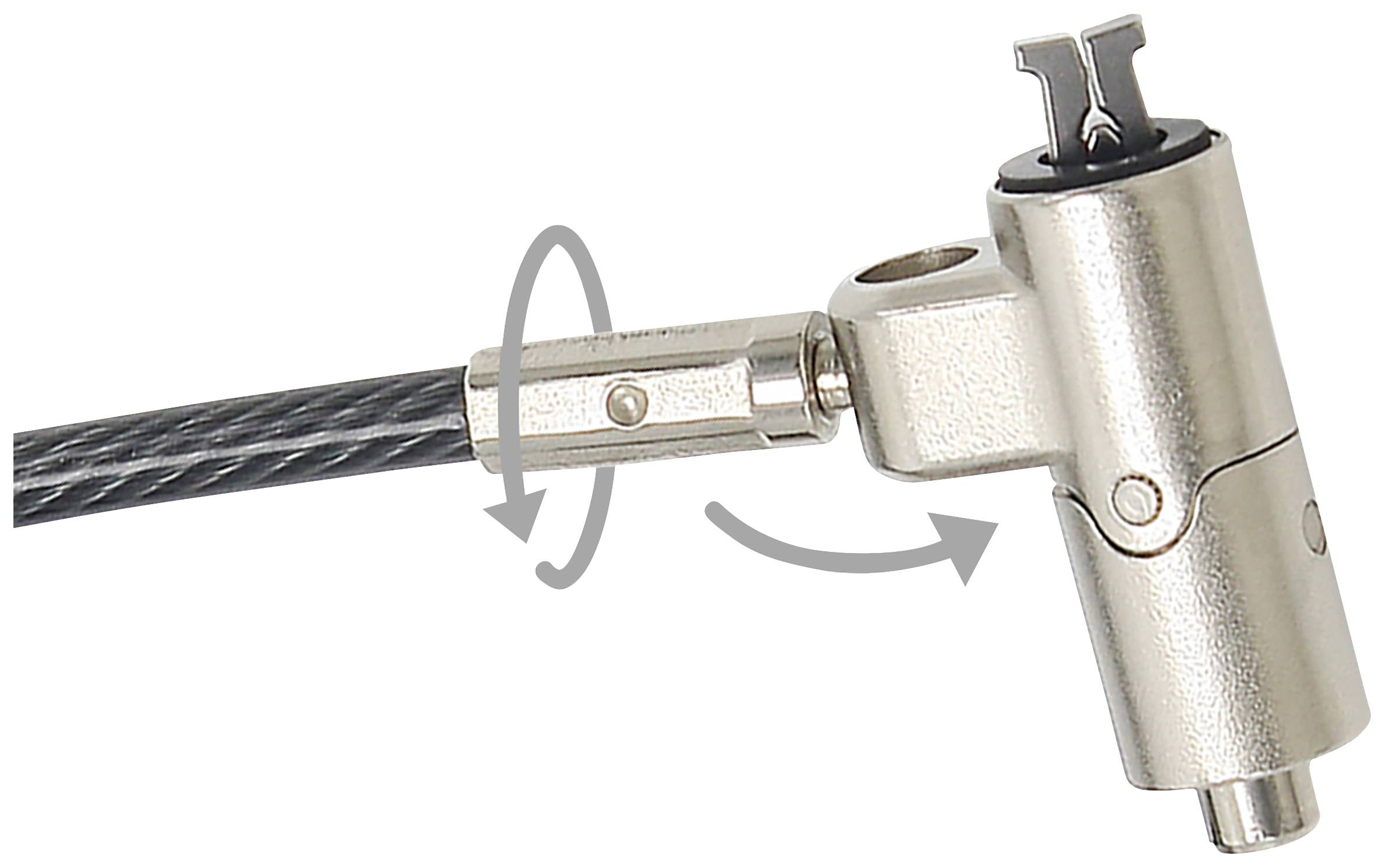 Dicota Laptop Schloss Schlüsselschloss 2000 mm Nano Ultra Slim