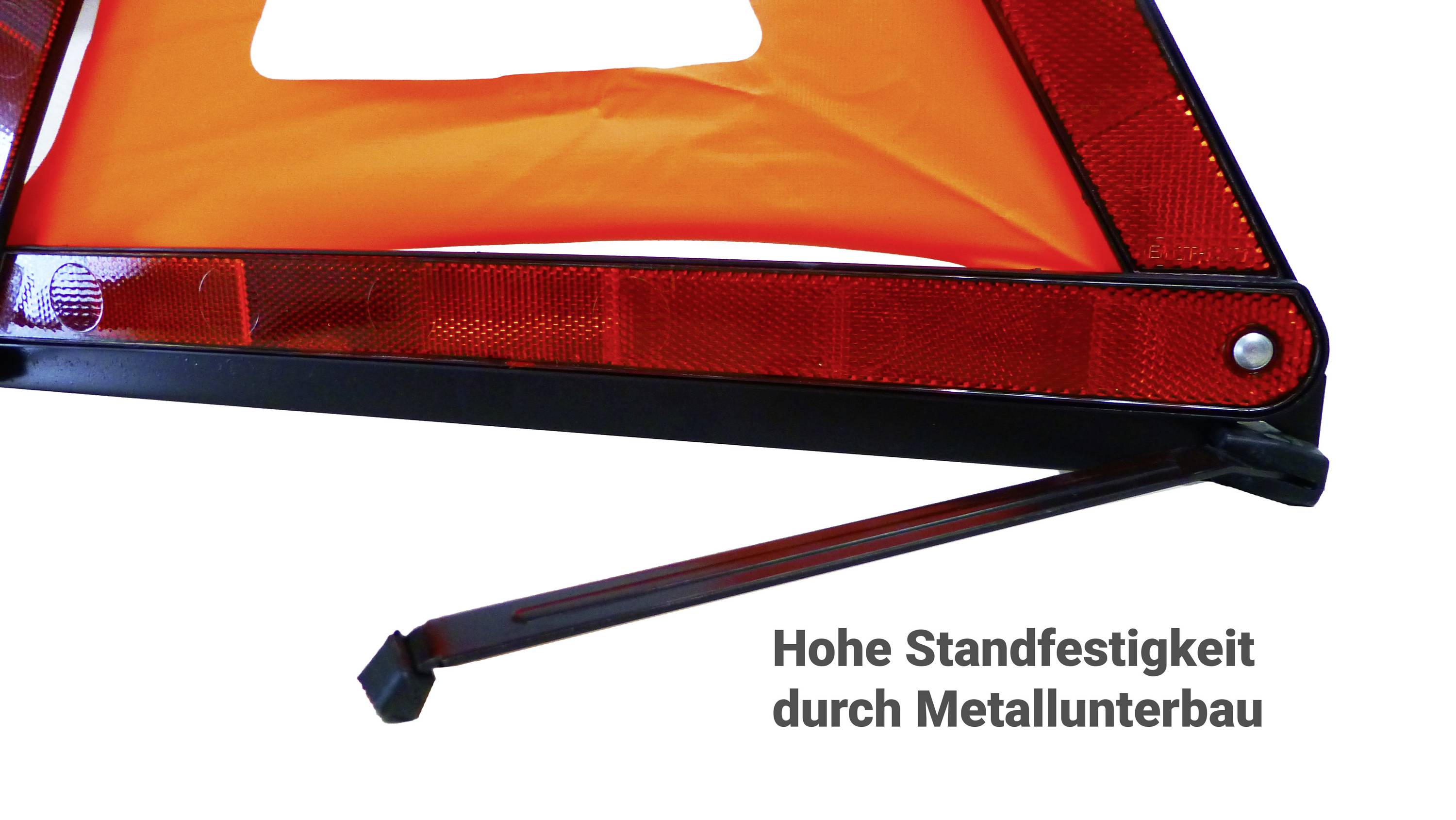 HP Autozubehör 10132 Warndreieck Pkw, ATV, Wohnmobile, Van, SUV, Quad, Lkw, Landwirtschaft, Bus, Baumaschinen (L x B x H) 46 x 57