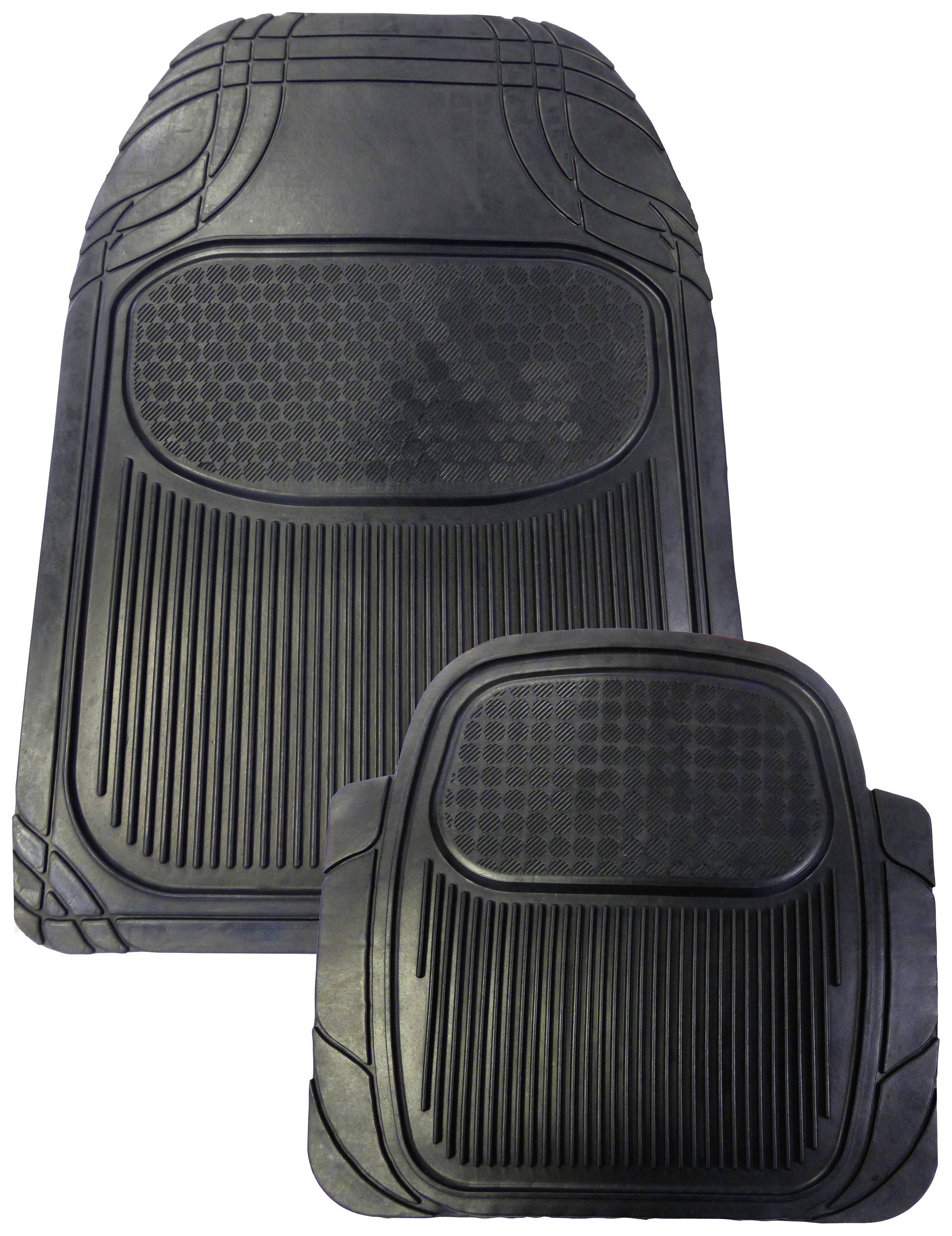 HP Autozubehör 16427 Fußmatte (universell) Passend für (Auto-Marke): Universal Gummi (L x B) 71.5cm x 49.5cm Schwarz