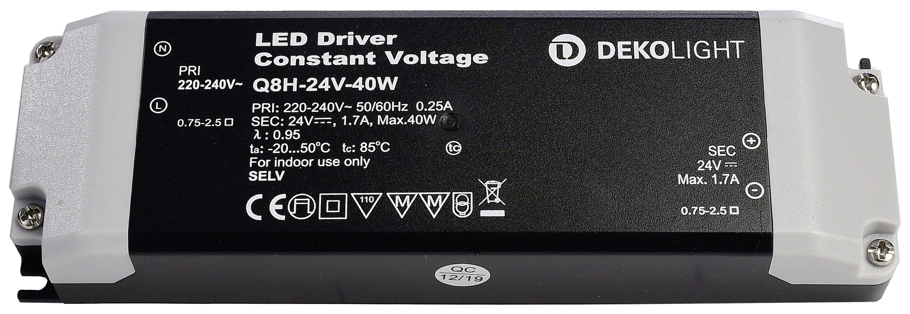 Deko Light Basic CV LED-Trafo Konstantspannung 40W 1700mA 24V 1St.
