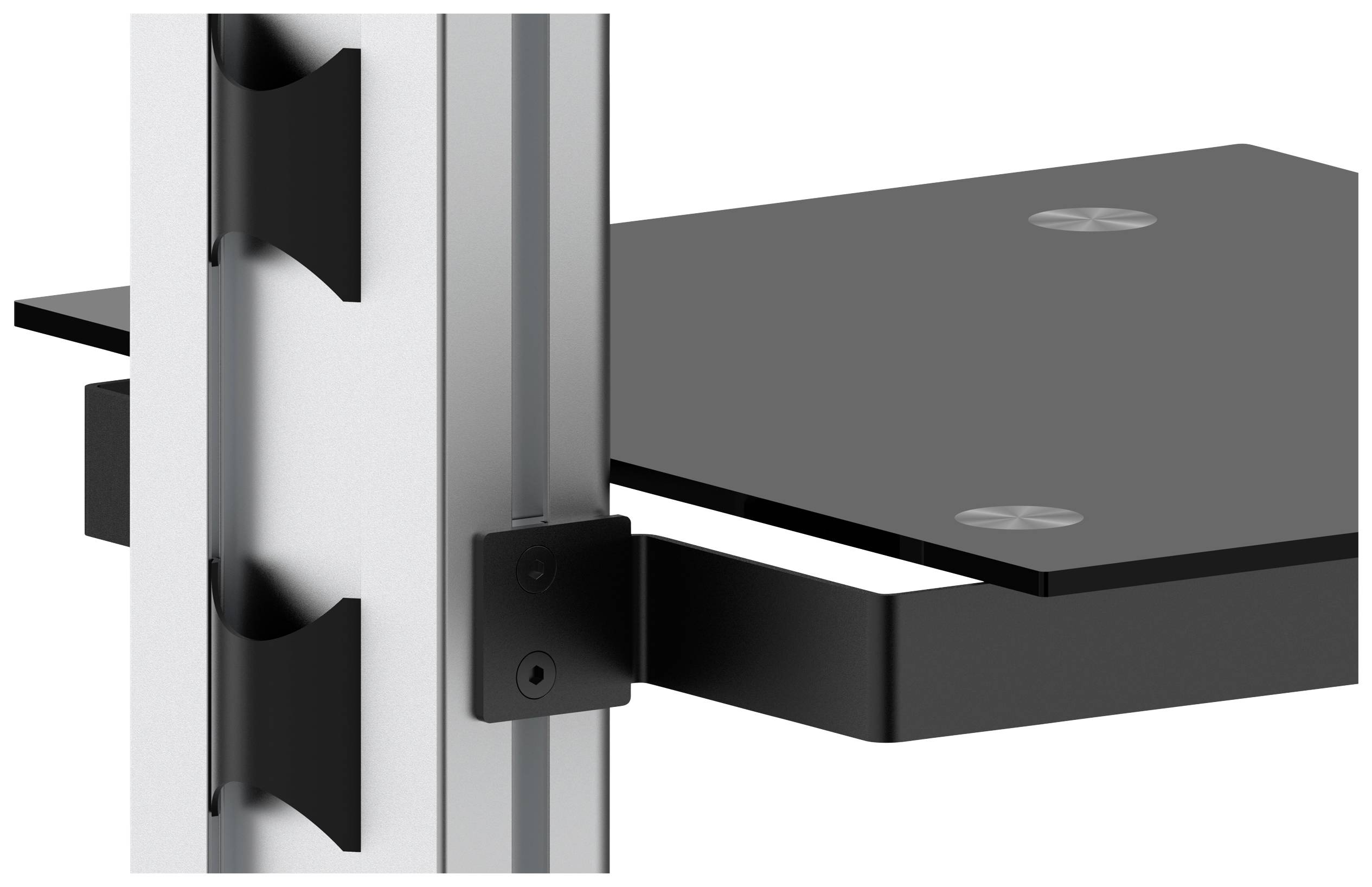 SpeaKa Professional SP-TVC-500 TV-Rollwagen Höhenverstellbar 94,0cm (37") - 203,2cm (80") Bodenständer, Höhenverstellbar, Neigbar