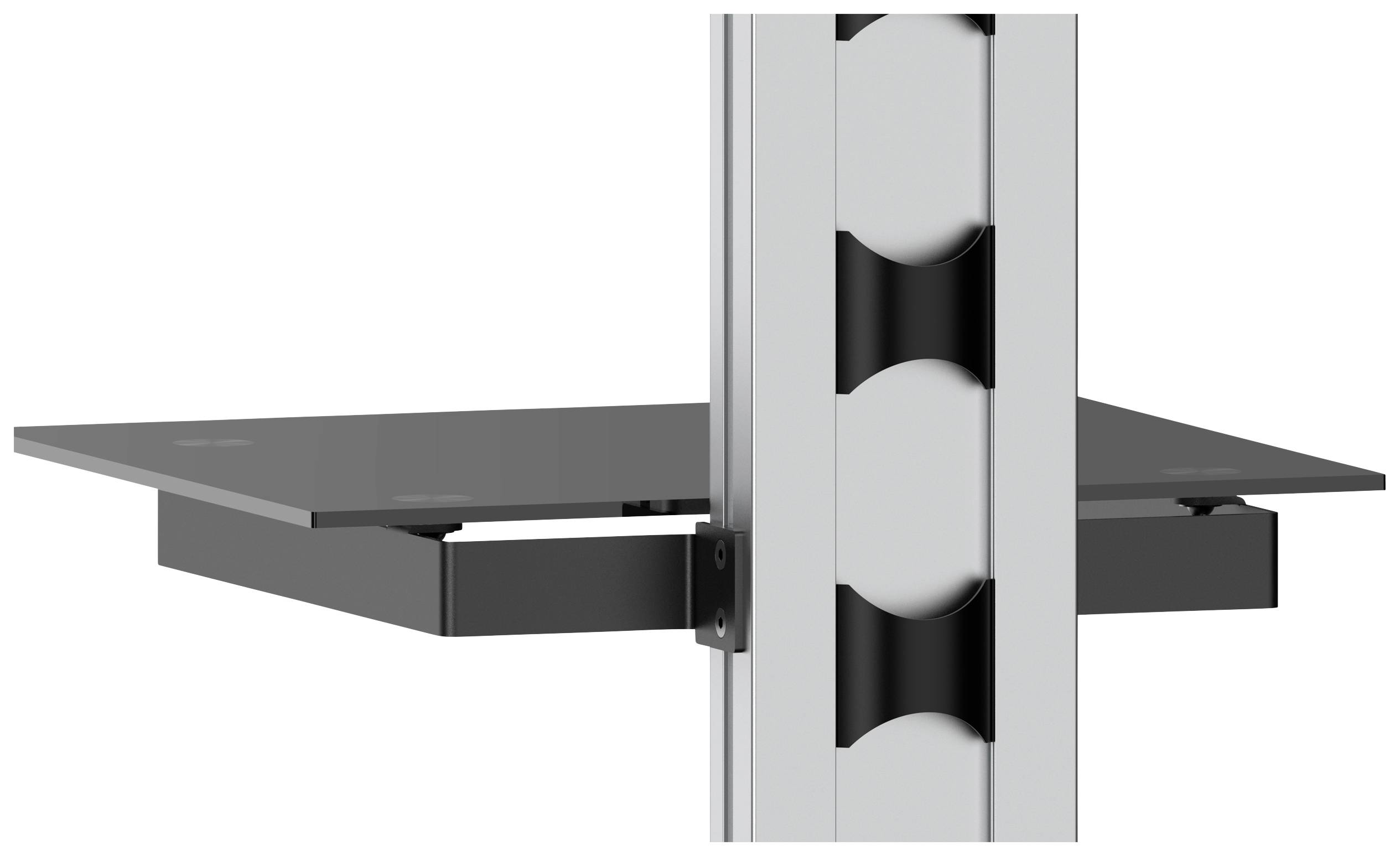 SpeaKa Professional SP-TVC-500 TV-Rollwagen Höhenverstellbar 94,0cm (37") - 203,2cm (80") Bodenständer, Höhenverstellbar, Neigbar