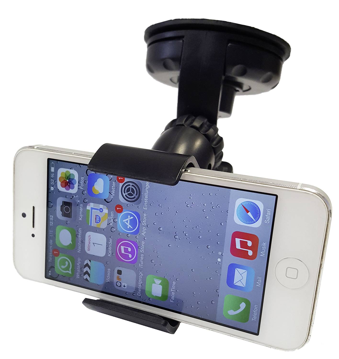 HP Autozubehör Saugnapf Handy-Kfz-Halterung 360° drehbar 40 - 120mm 4 Zoll (max)