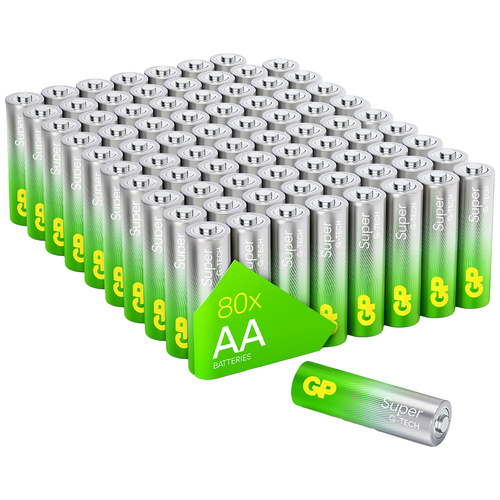 GP Batteries Super Mignon (AA)-Batterie Alkali-Mangan 1.5 V 80 St.