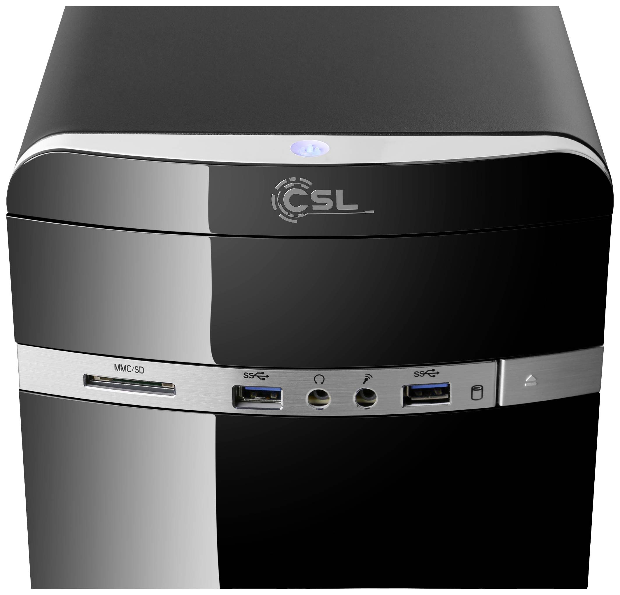 CSL Computer Desktop PC Sprint N50120 AMD Ryzen 3 3200G 16GB RAM 500GB SSD Win 11 Home 83457