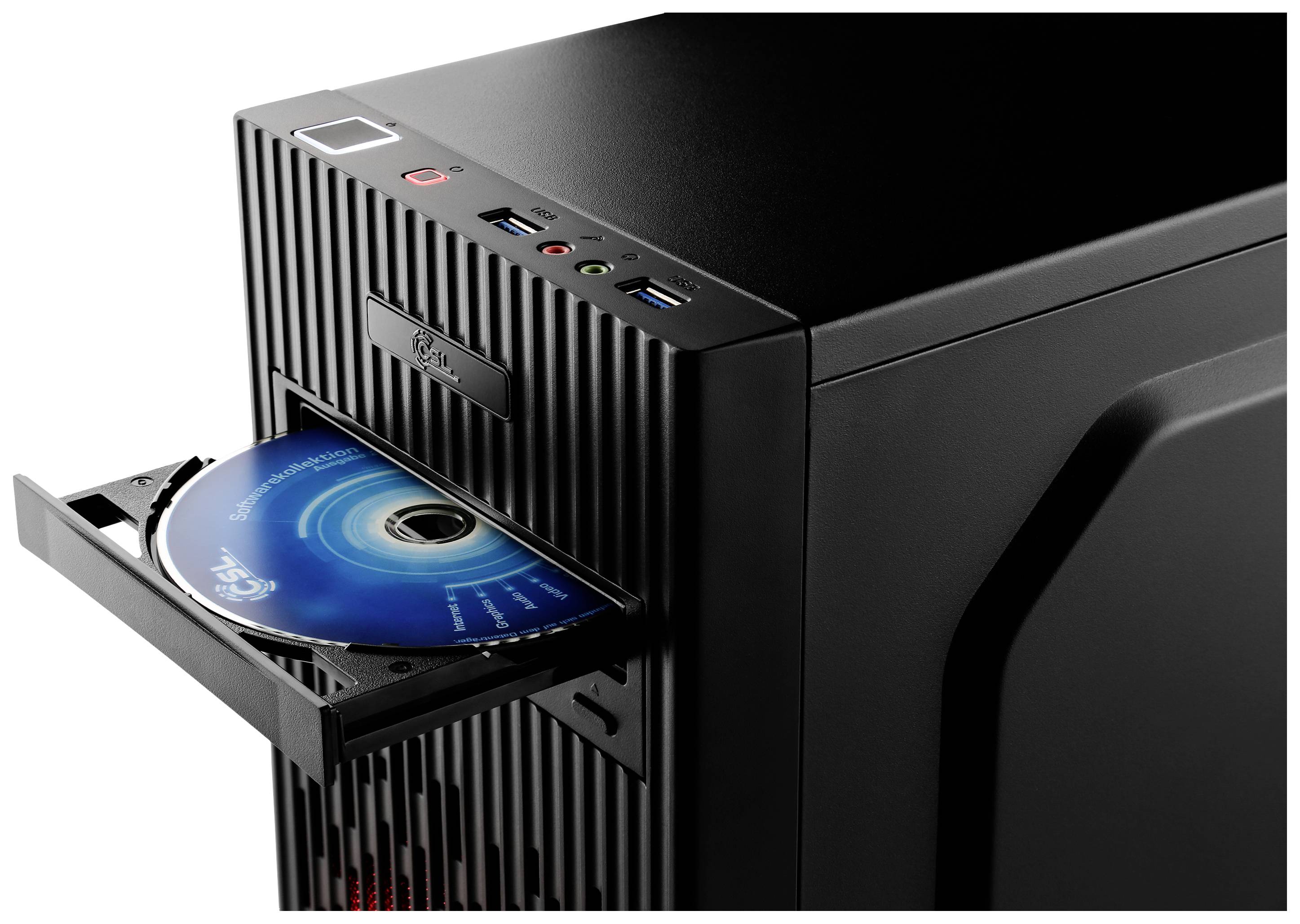 CSL Computer Gaming PC Sprint N50180 AMD Ryzen 5 3600 16GB RAM 1000GB SSD Nvidia GeForce GTX1650 Win 11 Home 83476