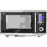 Medion MD 15501 Micro-ondes acier inoxydable, noir 900 W fonction minuteur, revêtement anti-adhésif, fonction grill, avec écran