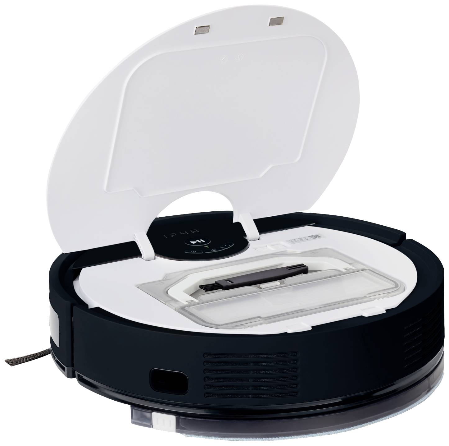 Medion MD 20011 Saugroboter Weiß, Schwarz App gesteuert, kompatibel mit Amazon Alexa, kompatibel mit Google Home, Zyklon-Technik