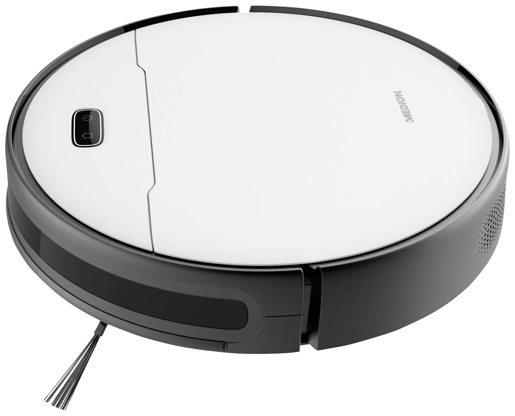 Medion MD 20021 Saugroboter Weiß, Schwarz App gesteuert, kompatibel mit Amazon Alexa, kompatibel mit Google Home, Sprachgesteuert