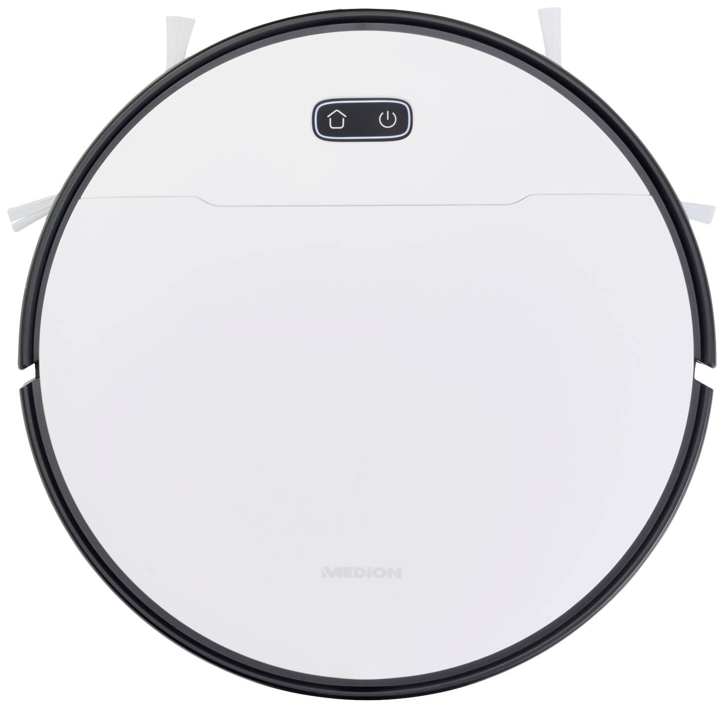 Medion MD 20021 Saugroboter Weiß, Schwarz App gesteuert, kompatibel mit Amazon Alexa, kompatibel mit Google Home, Sprachgesteuert