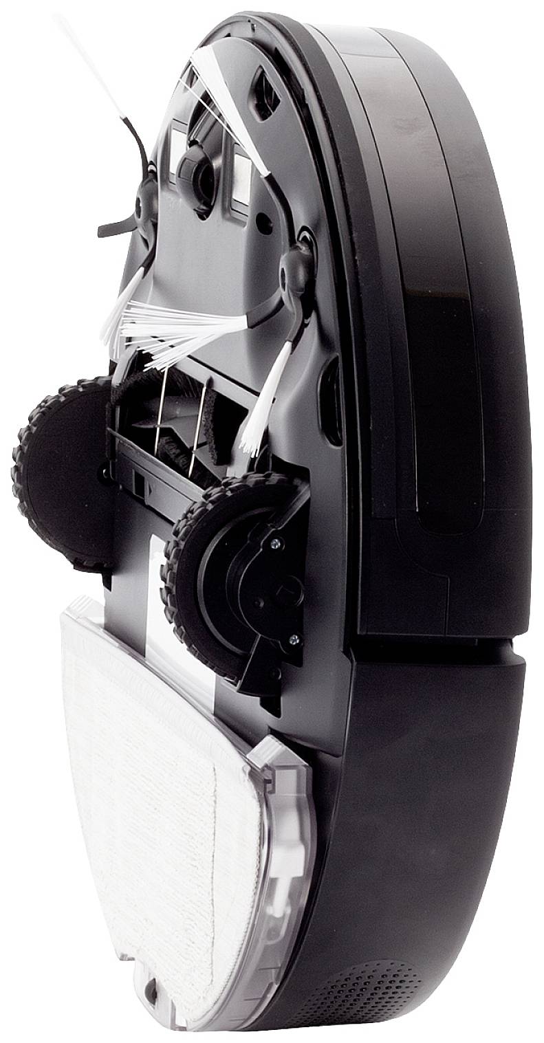 Medion MD 20021 Saugroboter Weiß, Schwarz App gesteuert, kompatibel mit Amazon Alexa, kompatibel mit Google Home, Sprachgesteuert