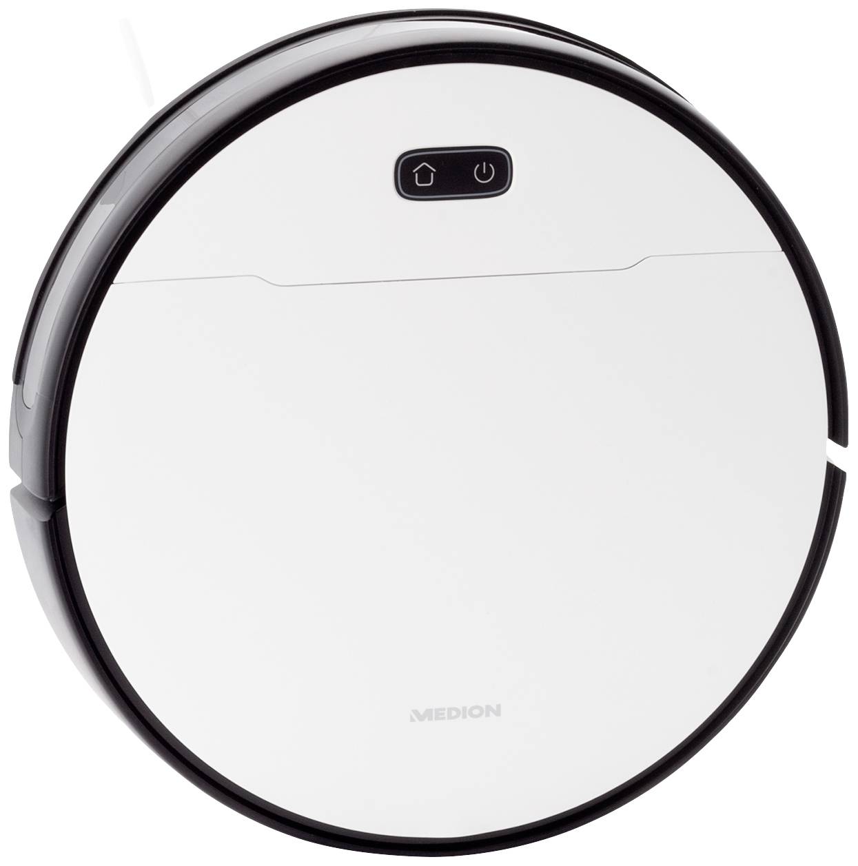 Medion MD 20021 Saugroboter Weiß, Schwarz App gesteuert, kompatibel mit Amazon Alexa, kompatibel mit Google Home, Sprachgesteuert