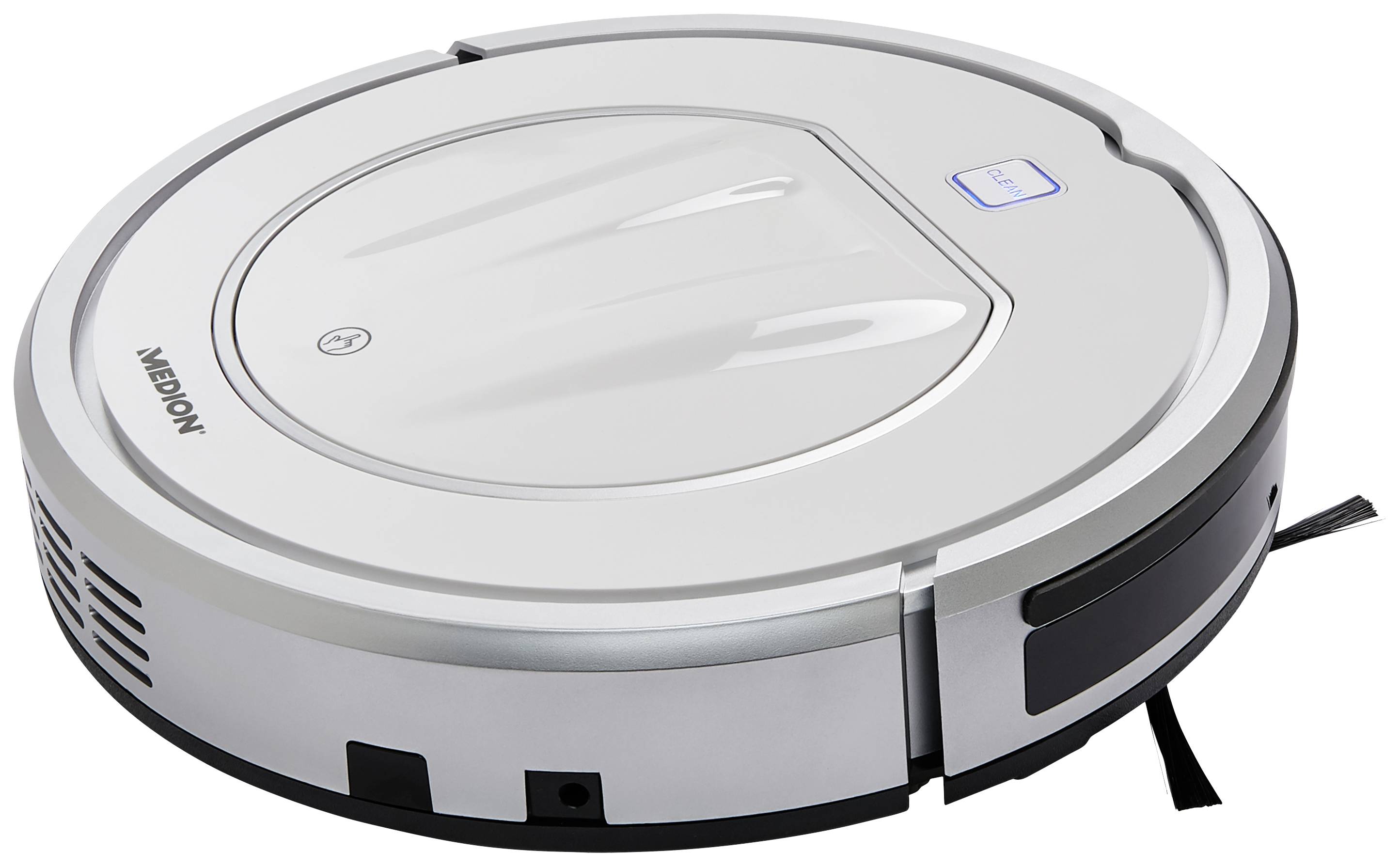 Medion MD 19100 Saugroboter Silber Fernbedienbar, Startzeit programmierbar