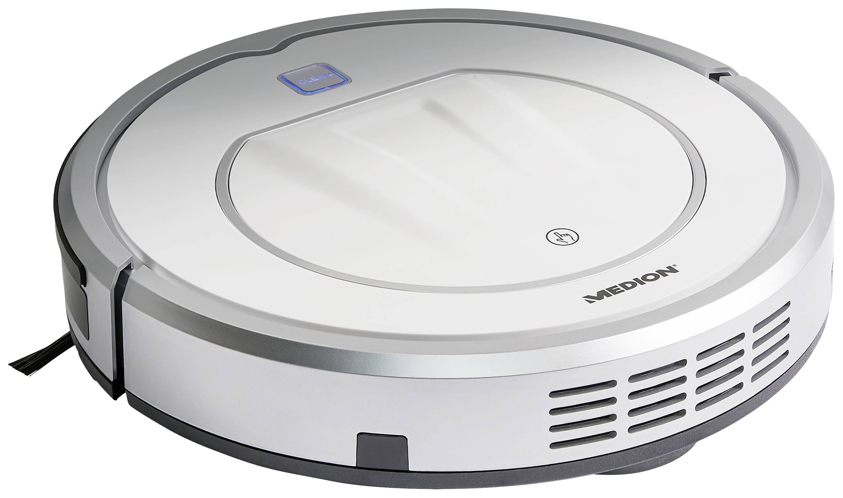 Medion MD 19100 Saugroboter Silber Fernbedienbar, Startzeit programmierbar