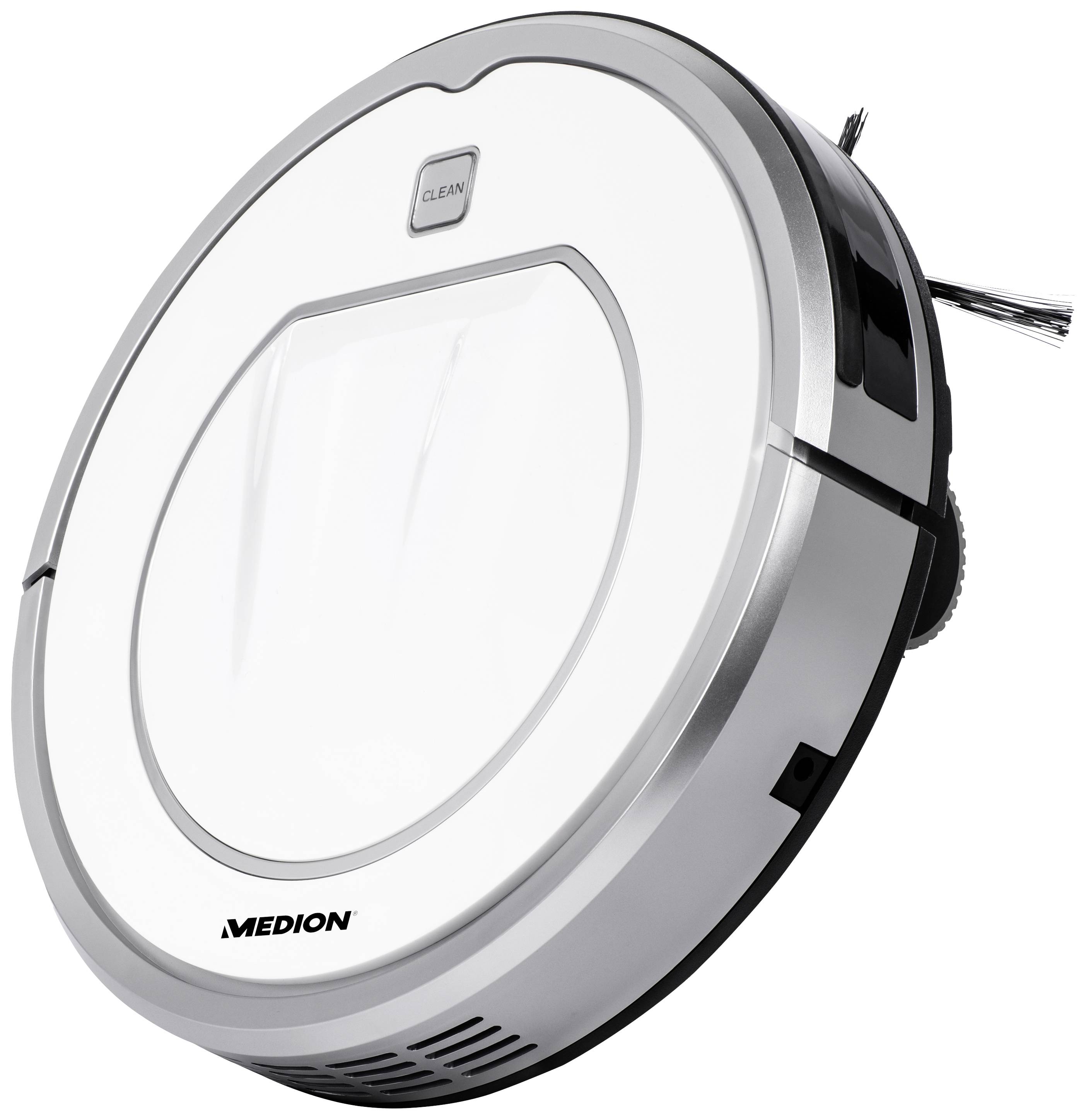 Medion MD 19100 Saugroboter Silber Fernbedienbar, Startzeit programmierbar