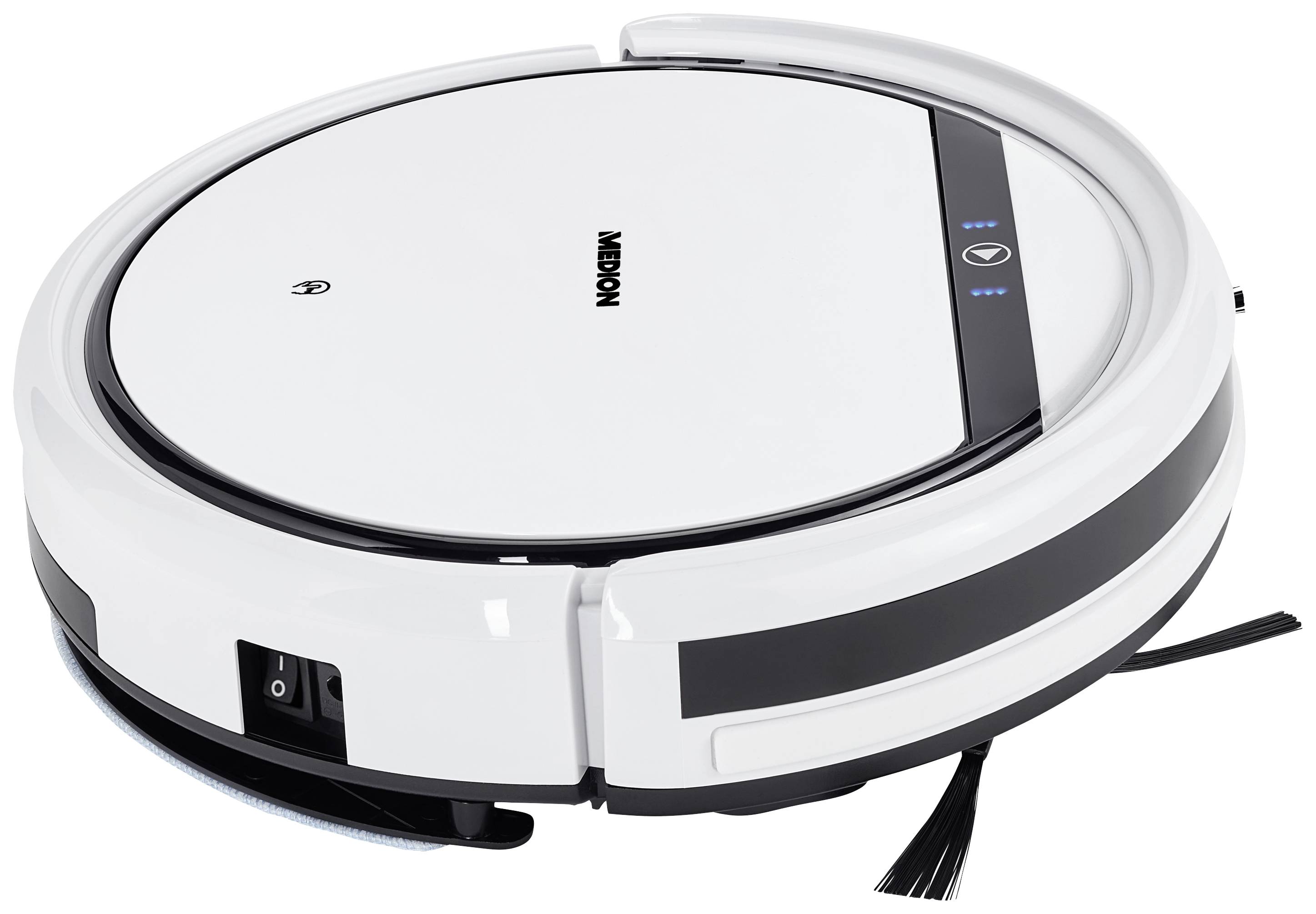 Medion MD 19510 Saugroboter Weiß, Schwarz 1 virtuelle Wand, Startzeit programmierbar